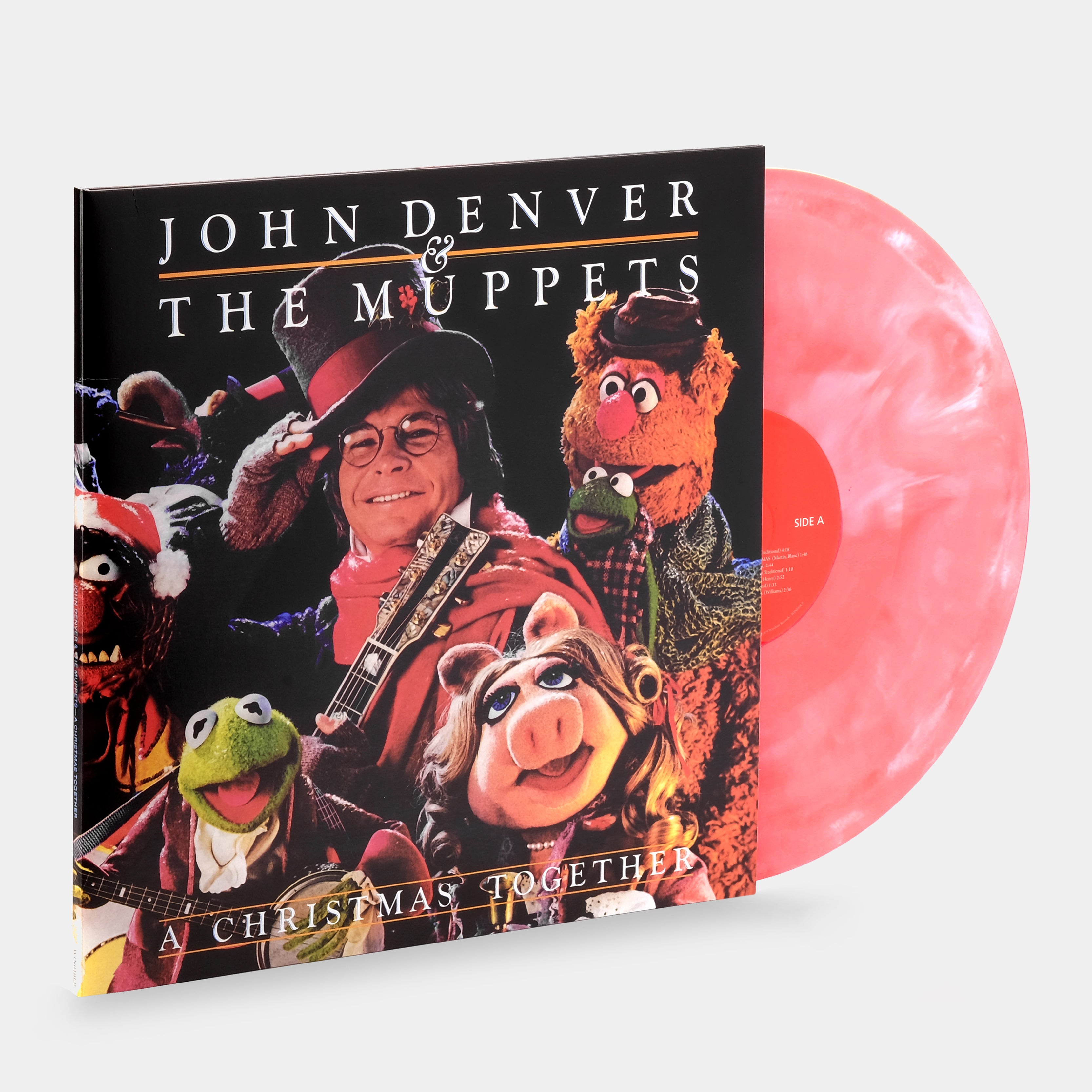 John Denver & The Muppets - A Christmas Together LP Candy Cane Swirl Vinyl Record
