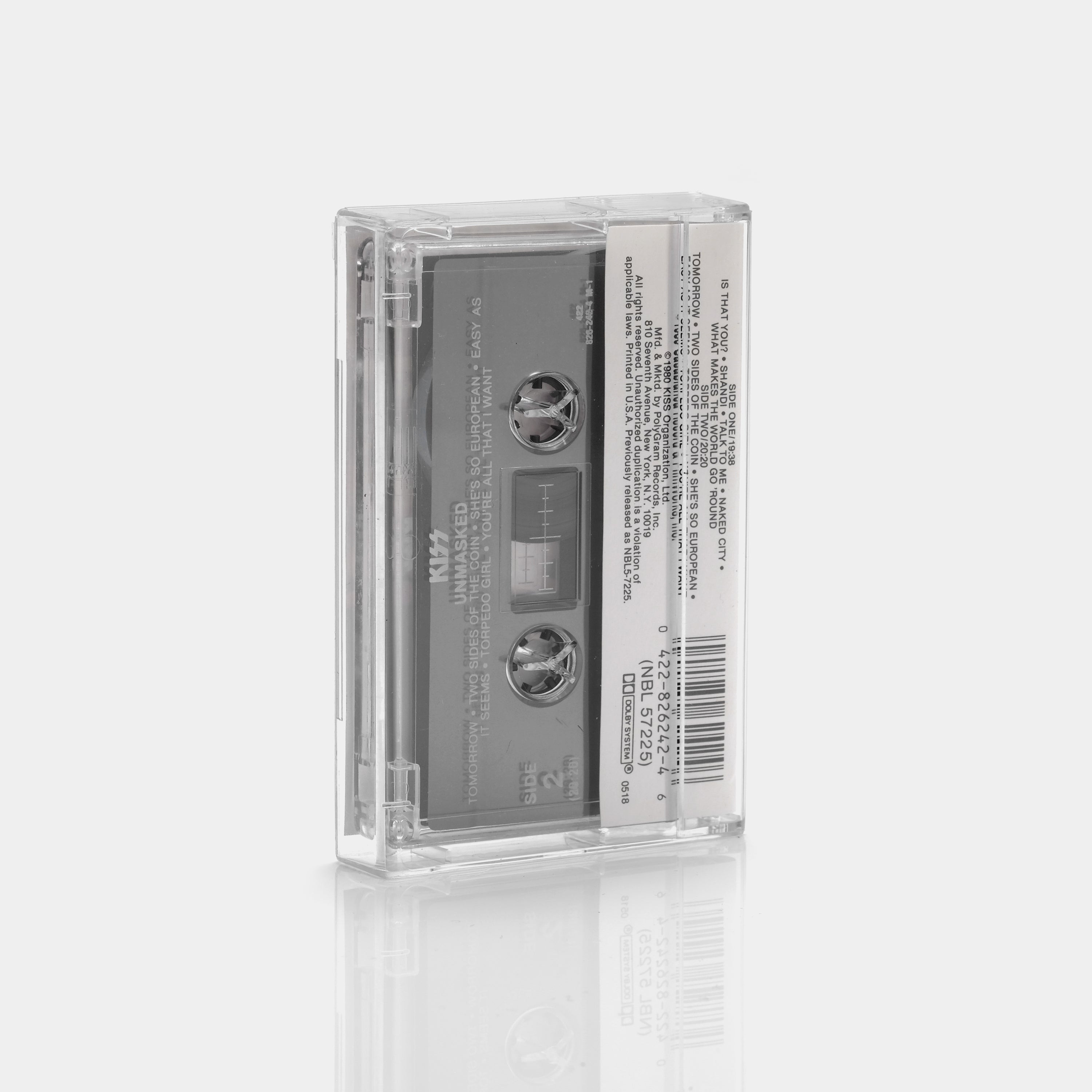 KISS - Unmasked Cassette Tape