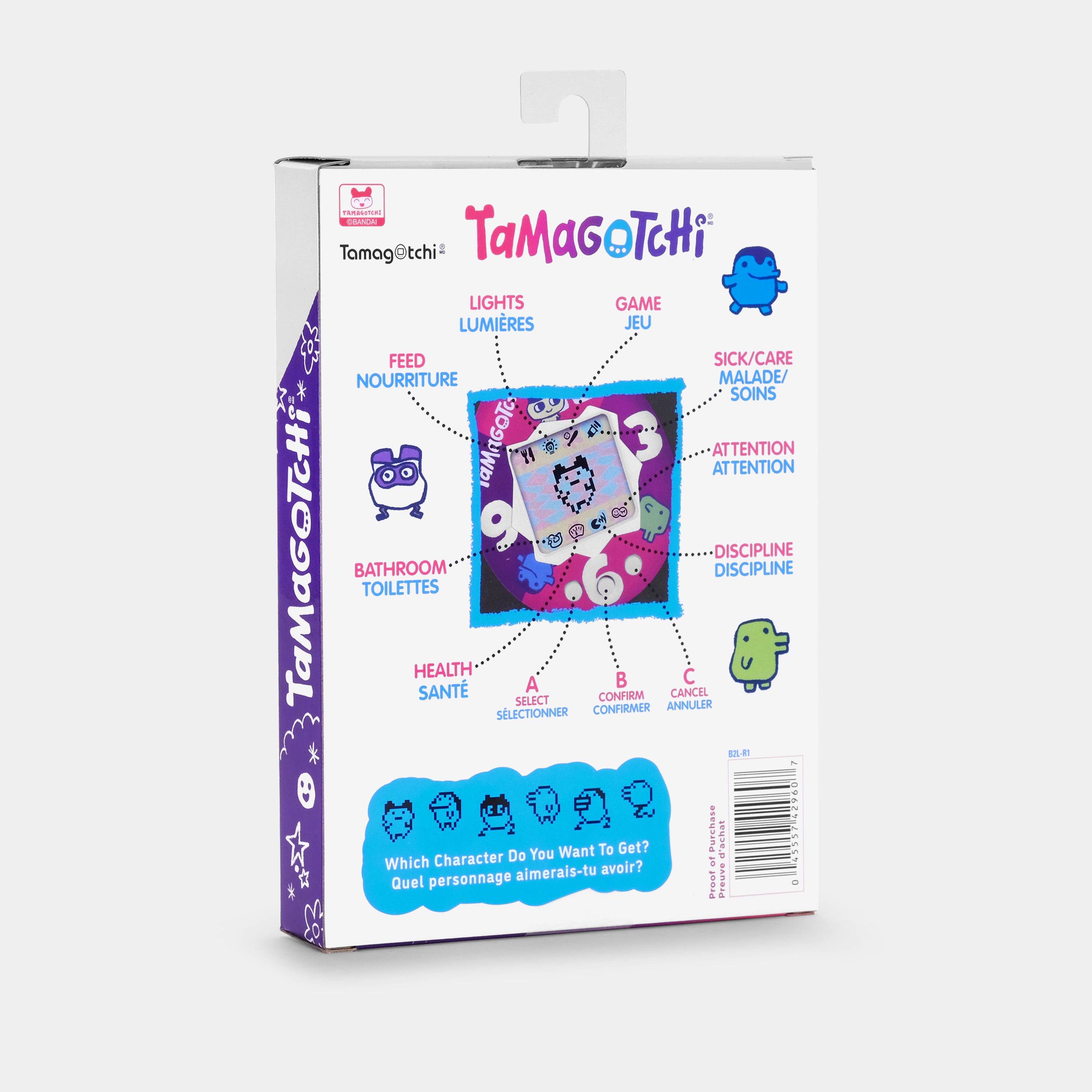 Original Tamagotchi (Gen. 1) Purple with Pink Virtual Pet