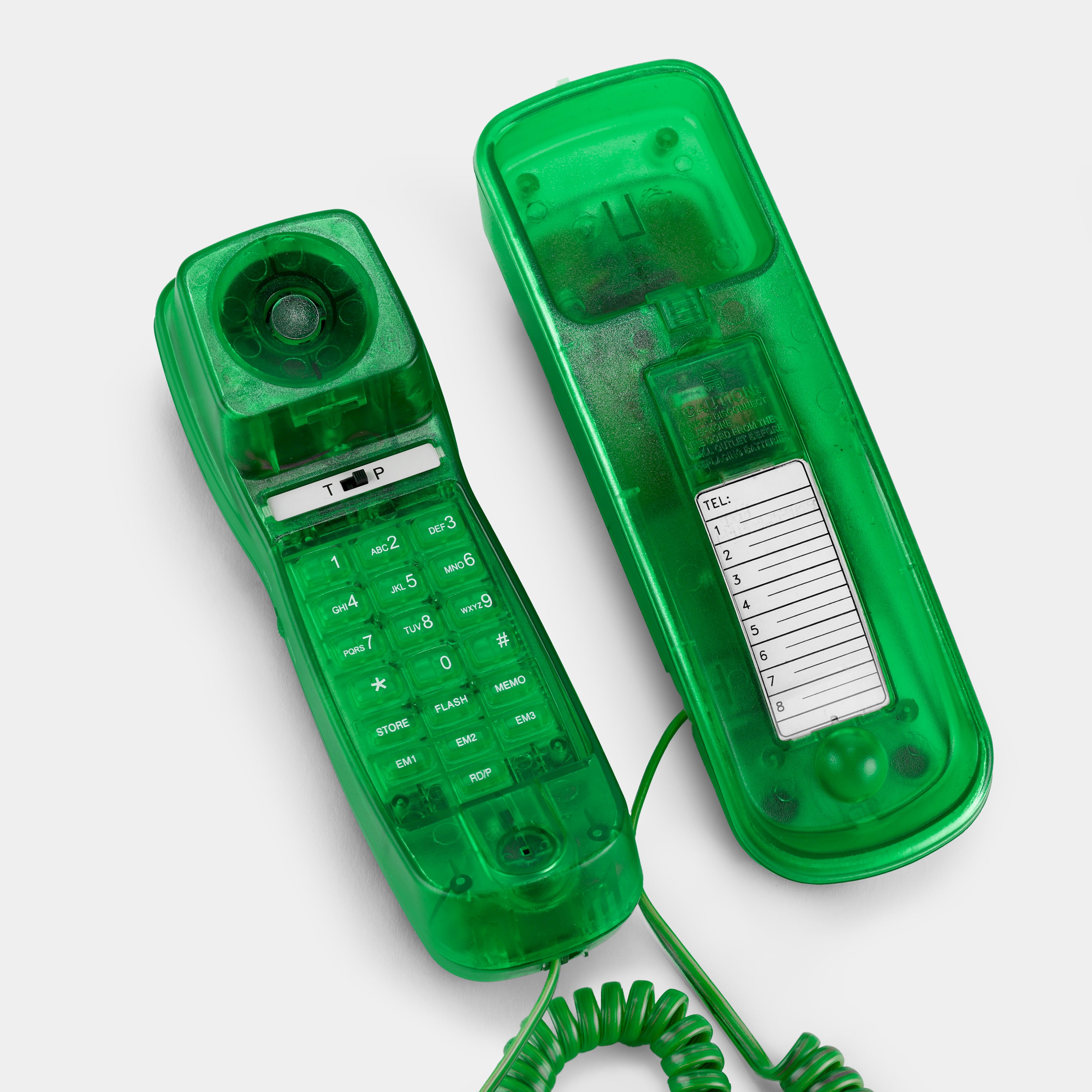 Bell Equipment Sonecor Transparent Green Telephone