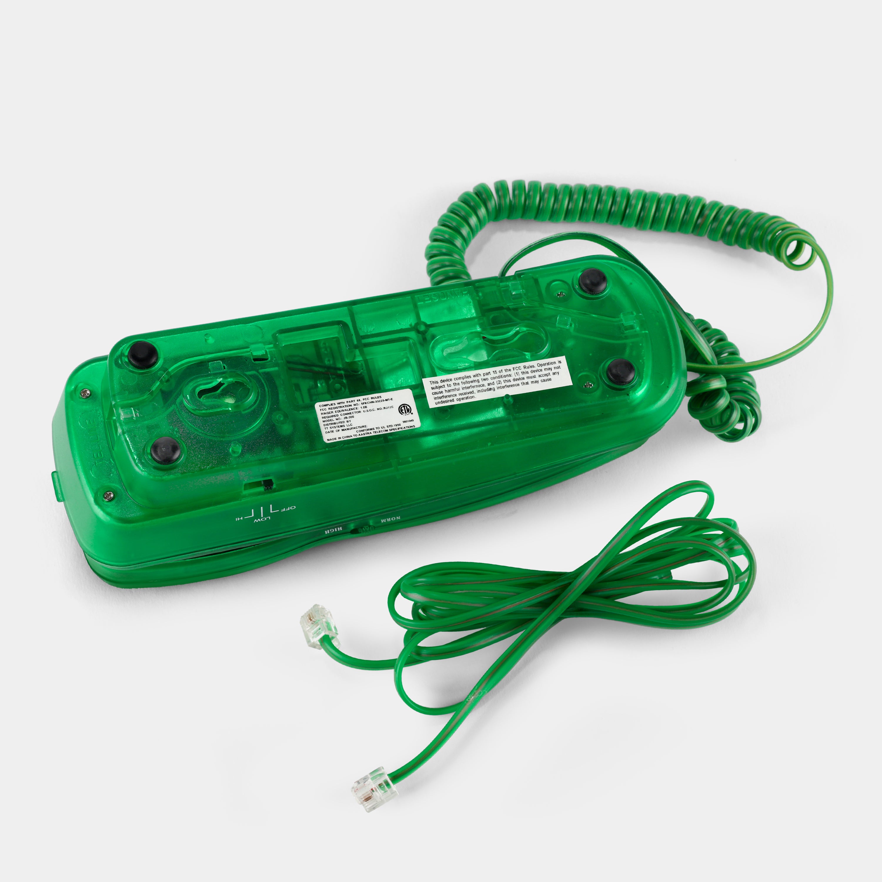 Bell Equipment Sonecor Transparent Green Telephone