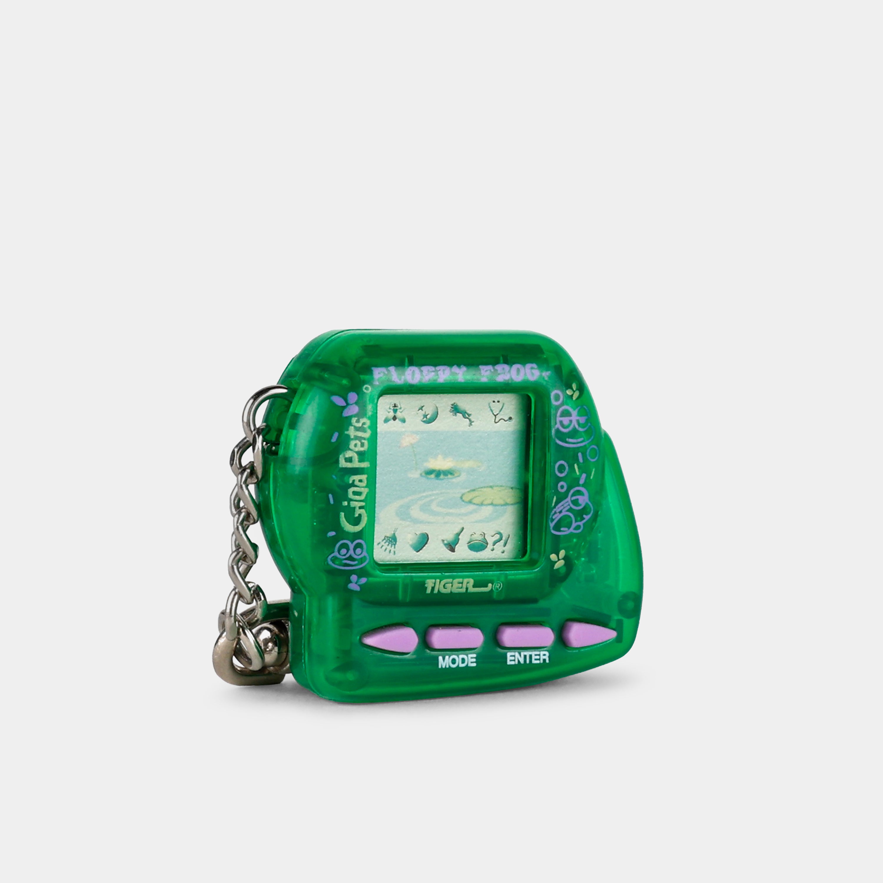 Giga Pets Floppy Frog Transparent Green Virtual Pet