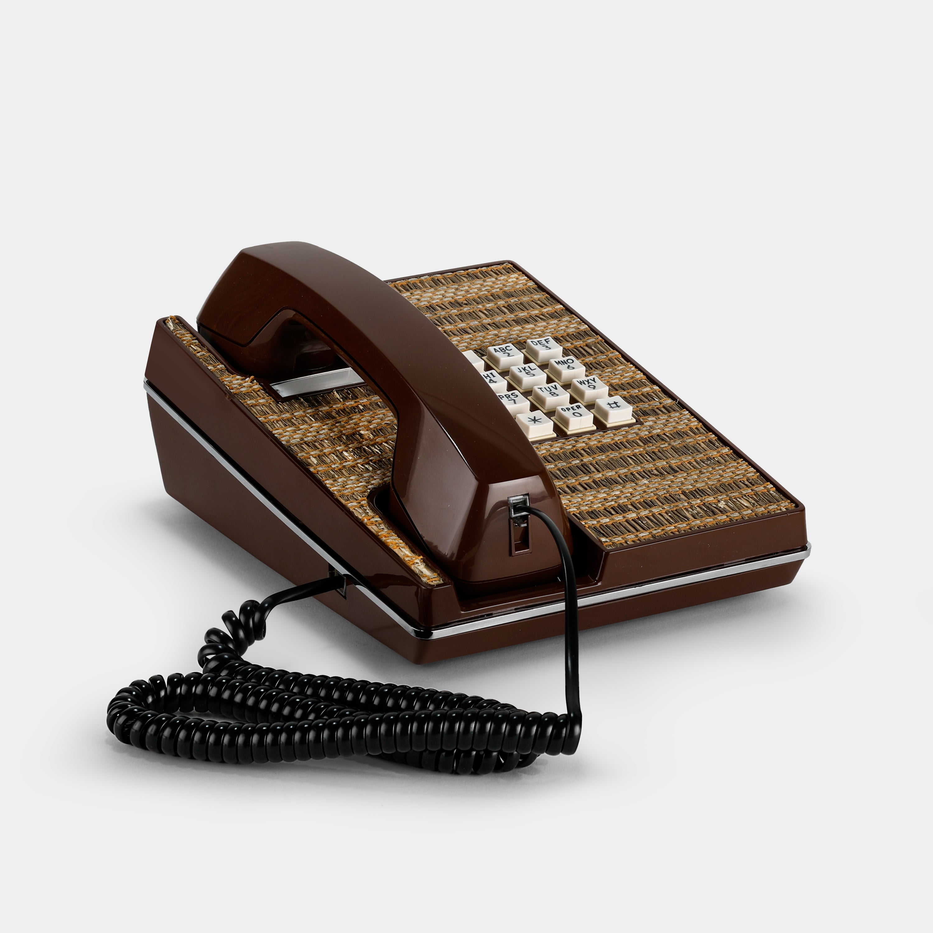 Western Electric Brown Rattan Telephone