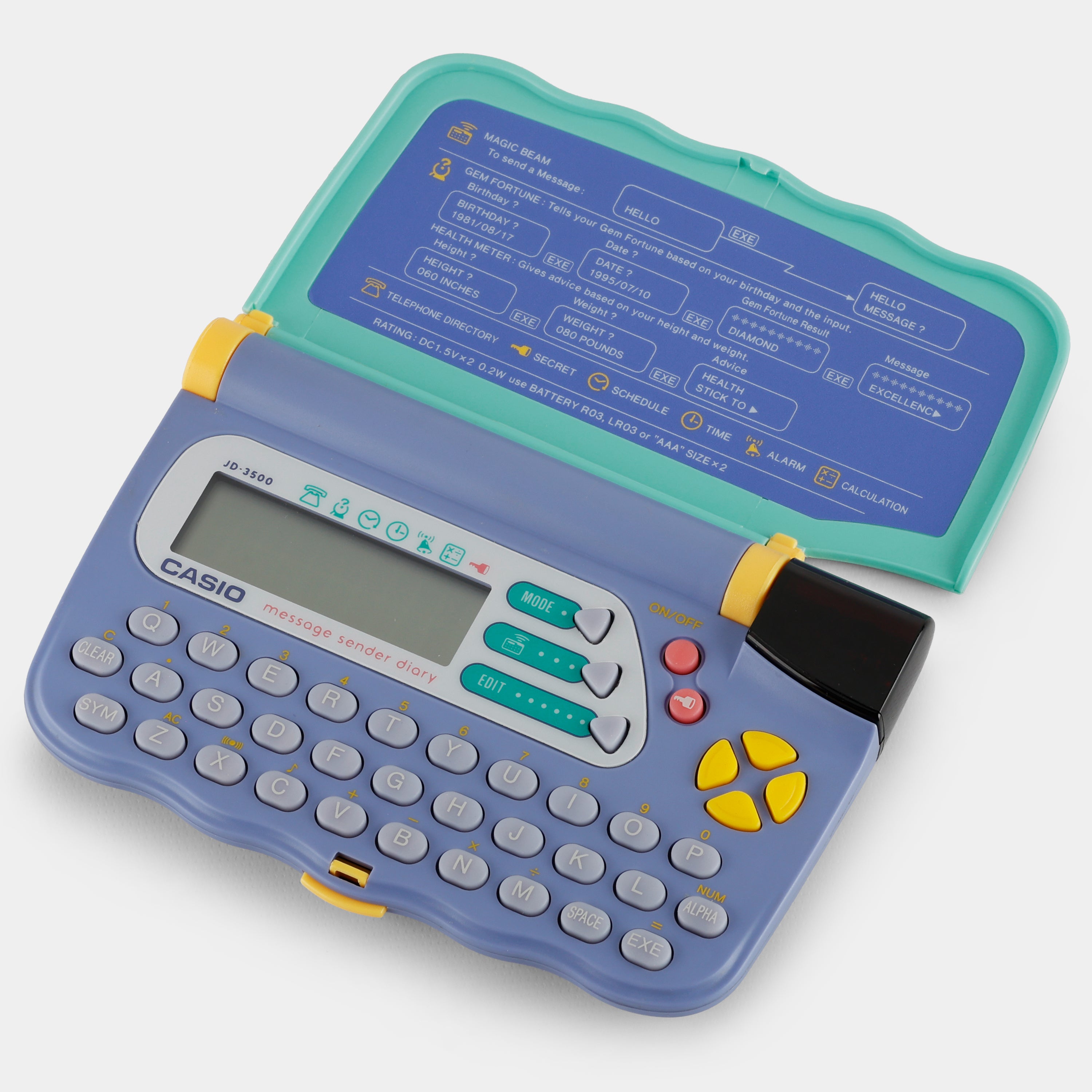 Casio Message Sender Diary JD-3500 Digital Organizer