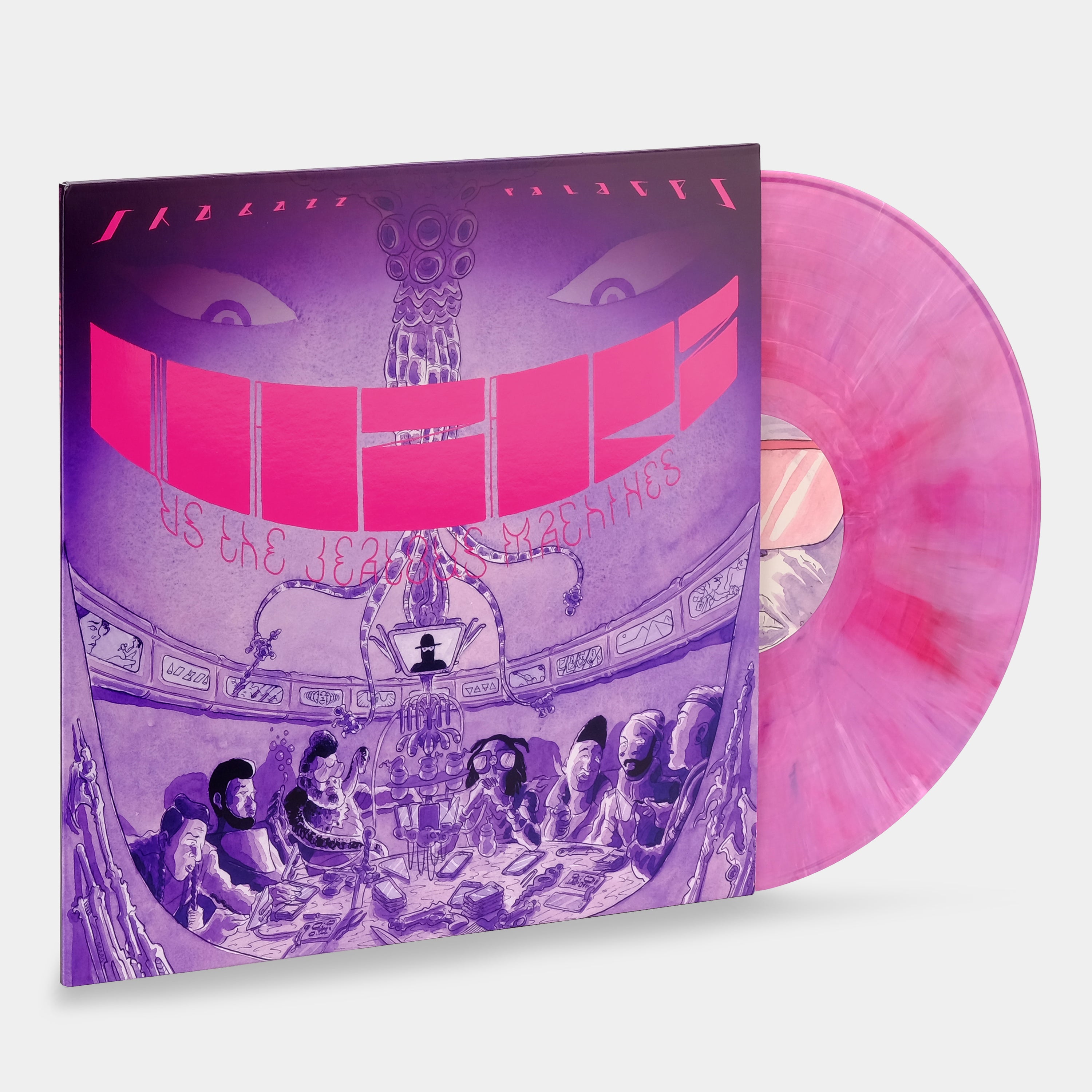 Shabazz Palaces - Quazarz vs. The Jealous Machines LP Pink Swirl Vinyl Record