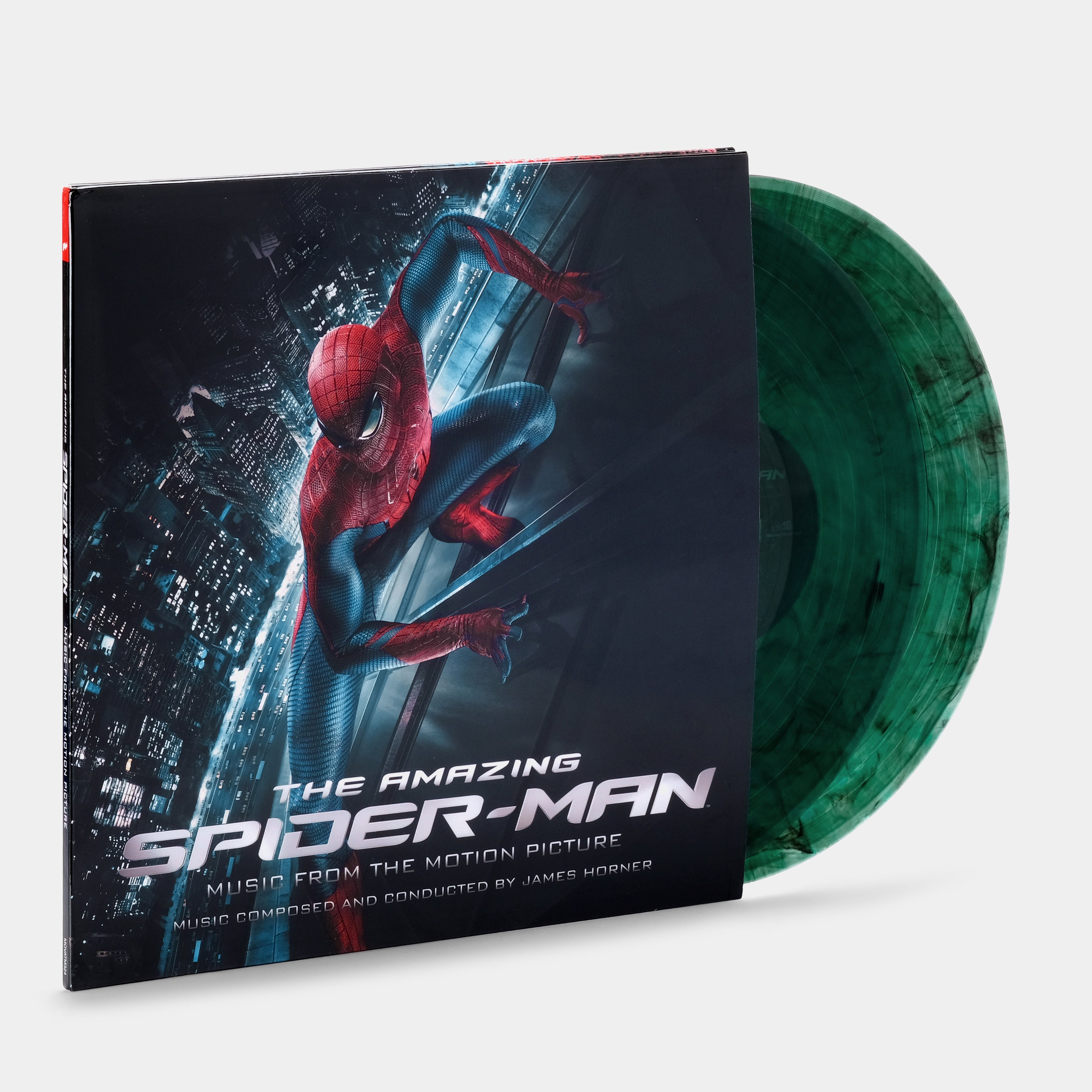 James Horner - The Amazing Spider-Man: Music From The Motion Picture LP Green & Black Marbled Vinyl Record