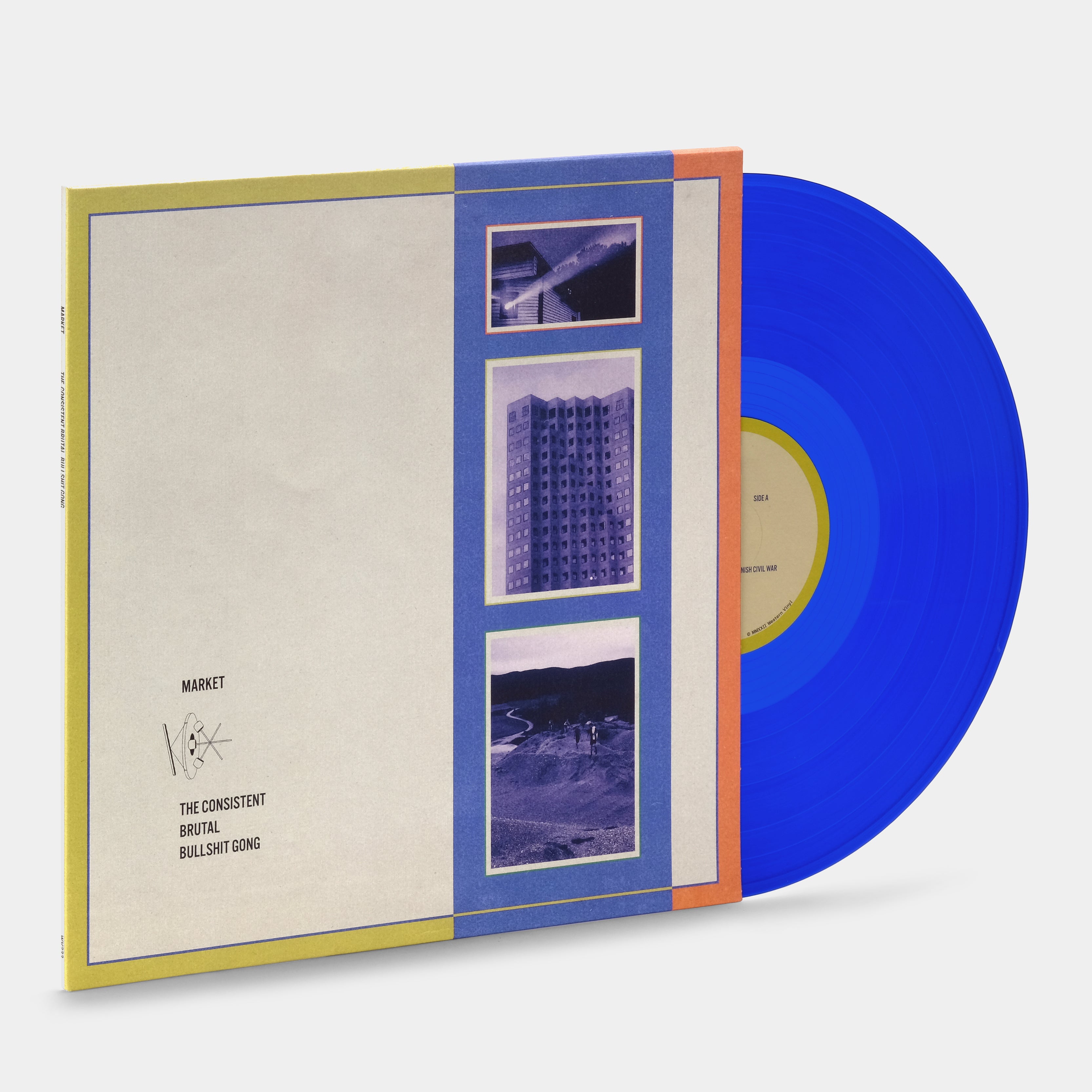 Market - The Consistent Brutal Bullshit Gong LP Transparent Dark Blue Vinyl Record