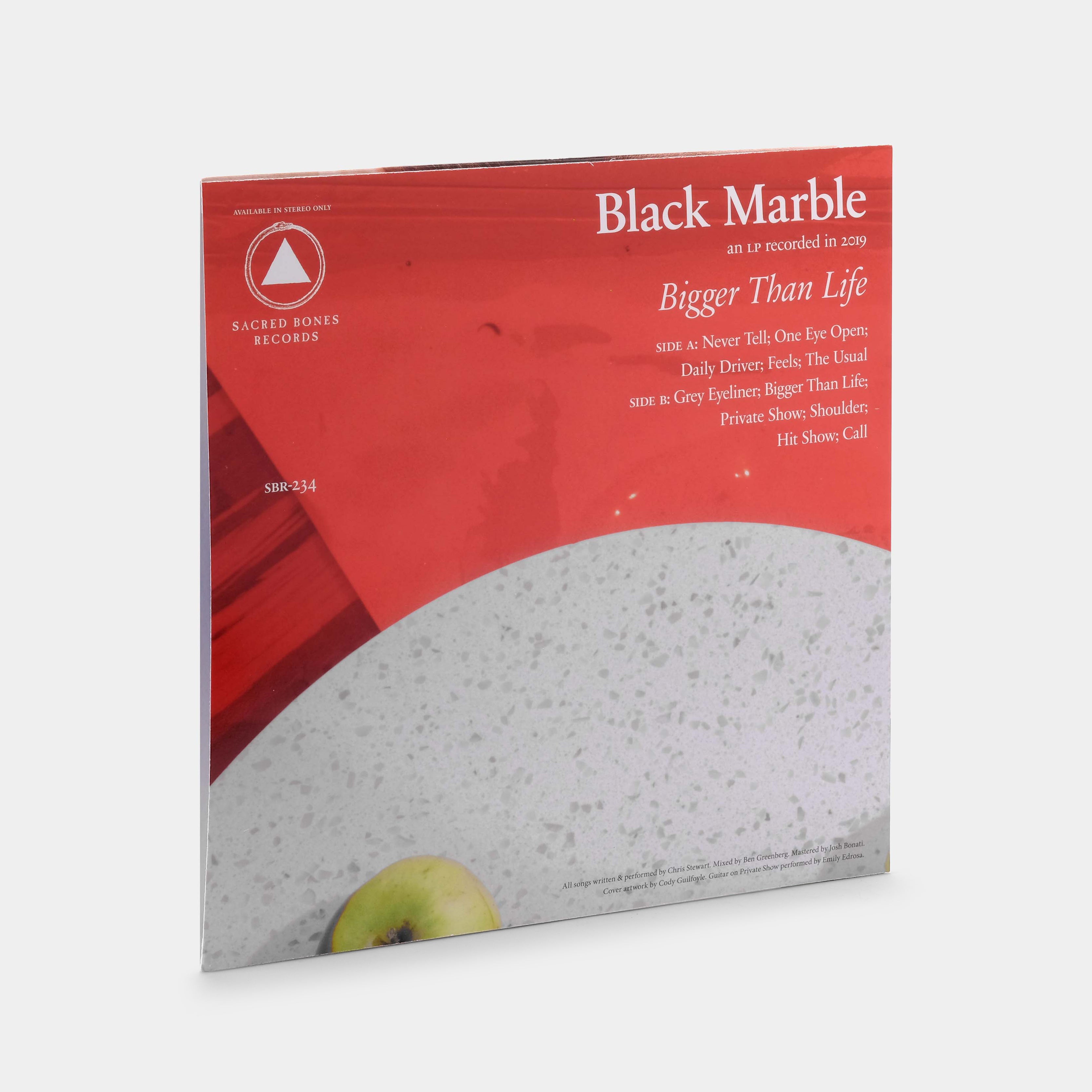 Black Marble - Bigger Than Life LP Red Vinyl Record