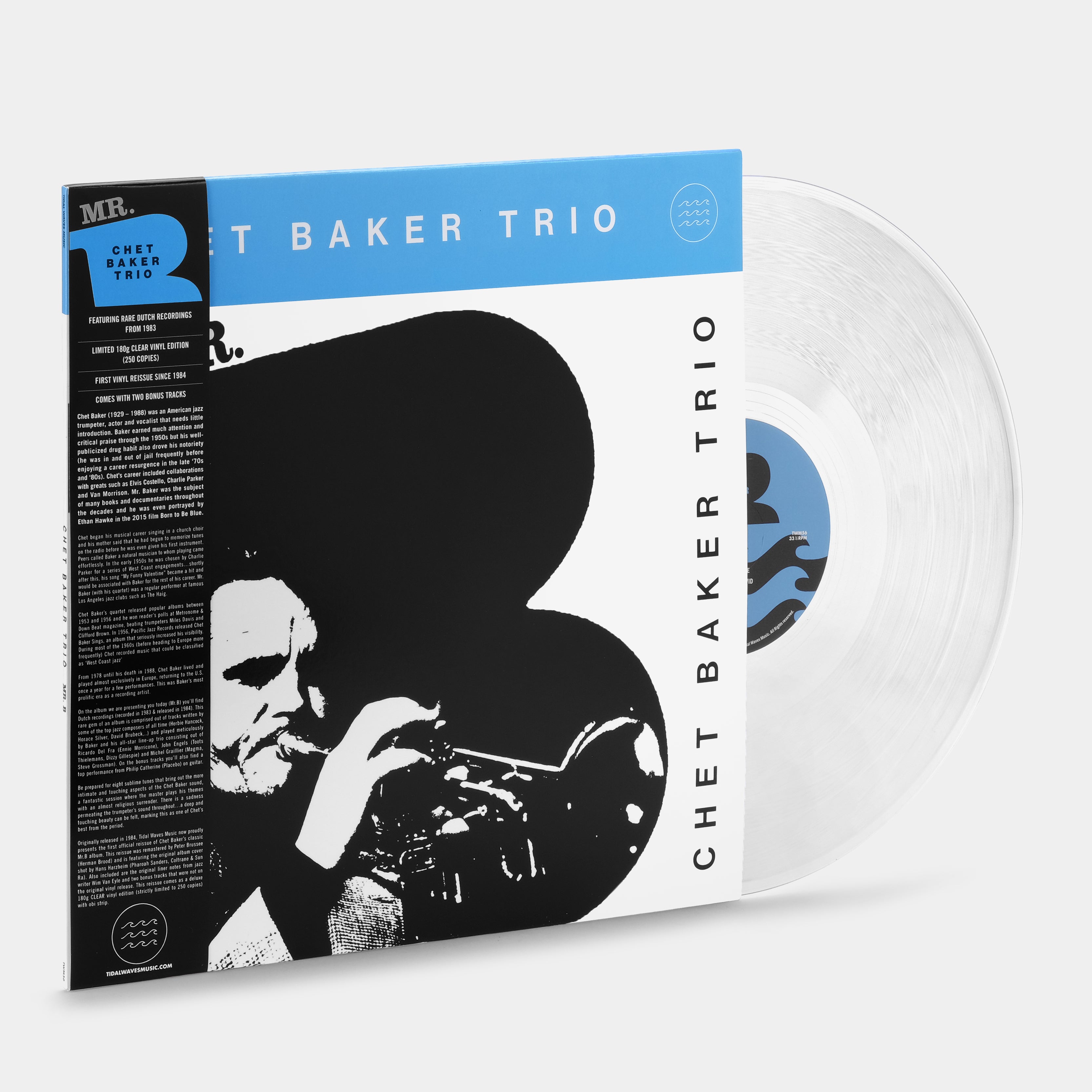 Chet Baker Trio - Mr. B LP Clear Vinyl Record