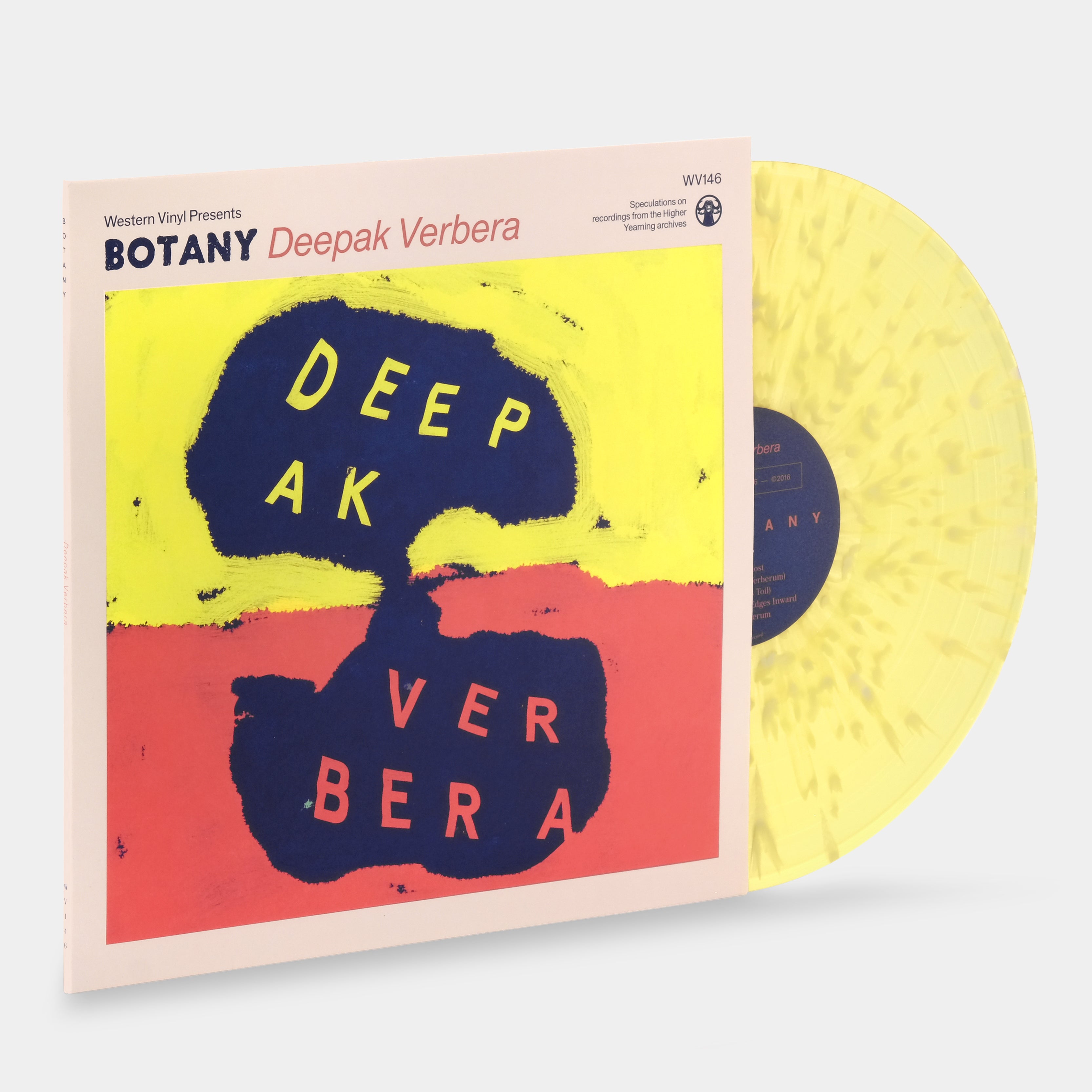 Botany - Deepak Verbera LP Yellow w/ White Splatter Vinyl Record