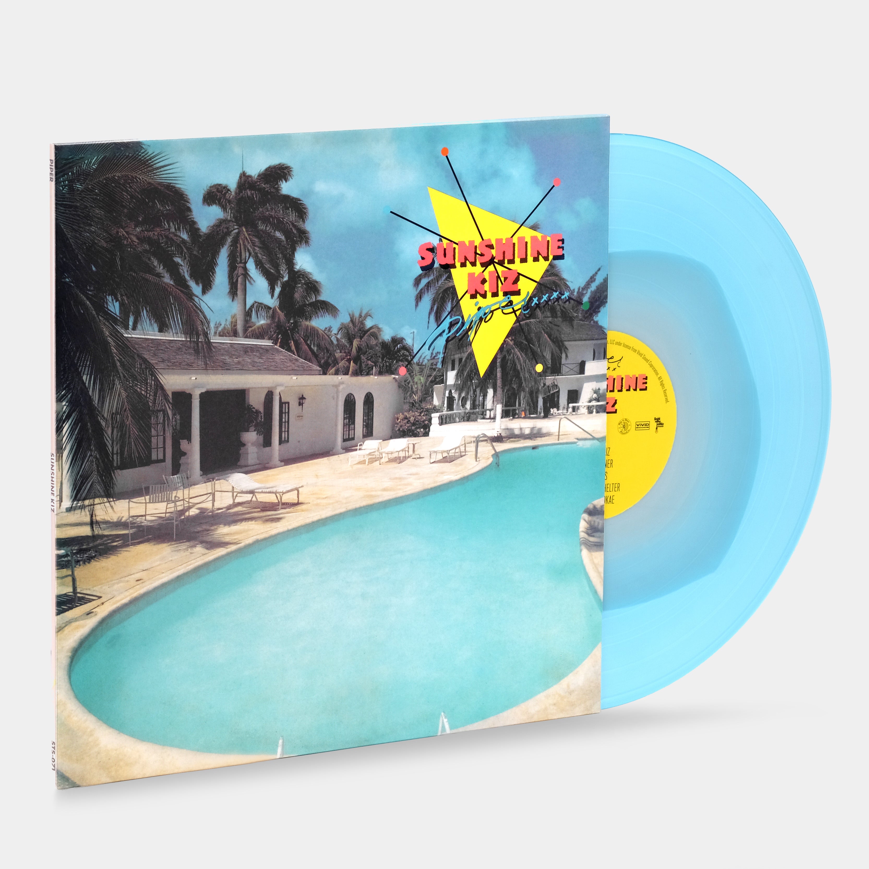 Piper - Sunshine Kiz LP Blue Swirl Vinyl Record