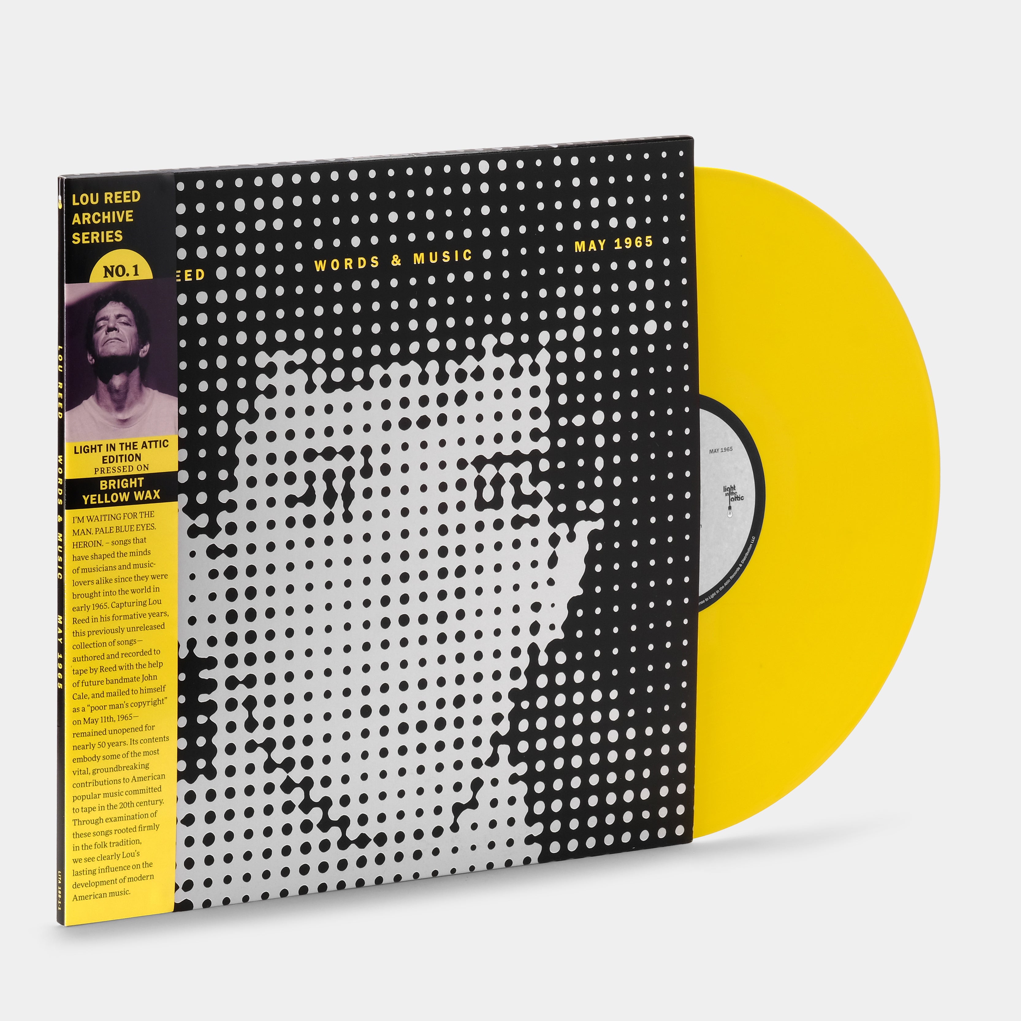 Lou Reed - Words & Music, May 1965 LP Bright Yellow Vinyl Record