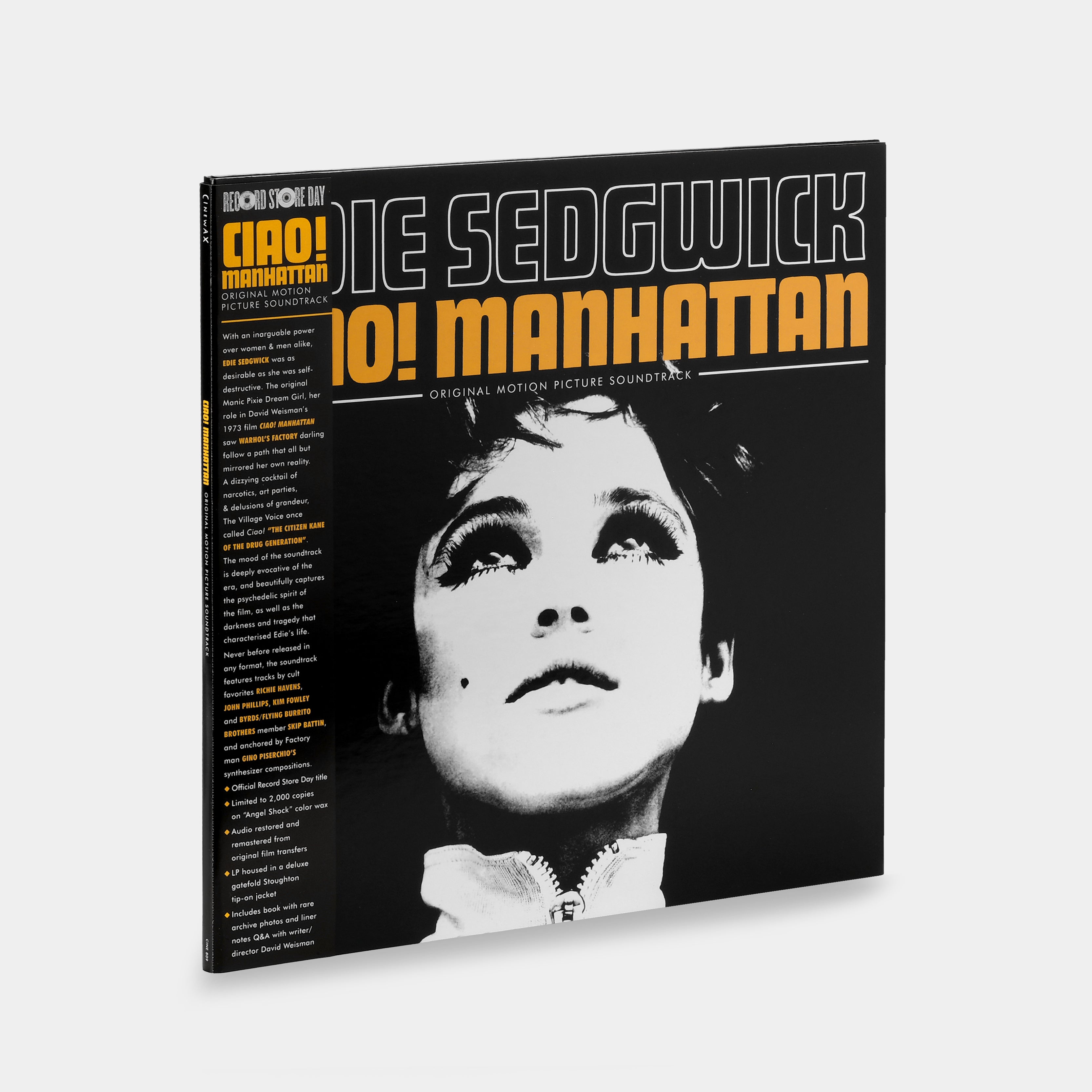 Ciao! Manhattan (Original Motion Picture Soundtrack) LP Angel Shock Vinyl Record