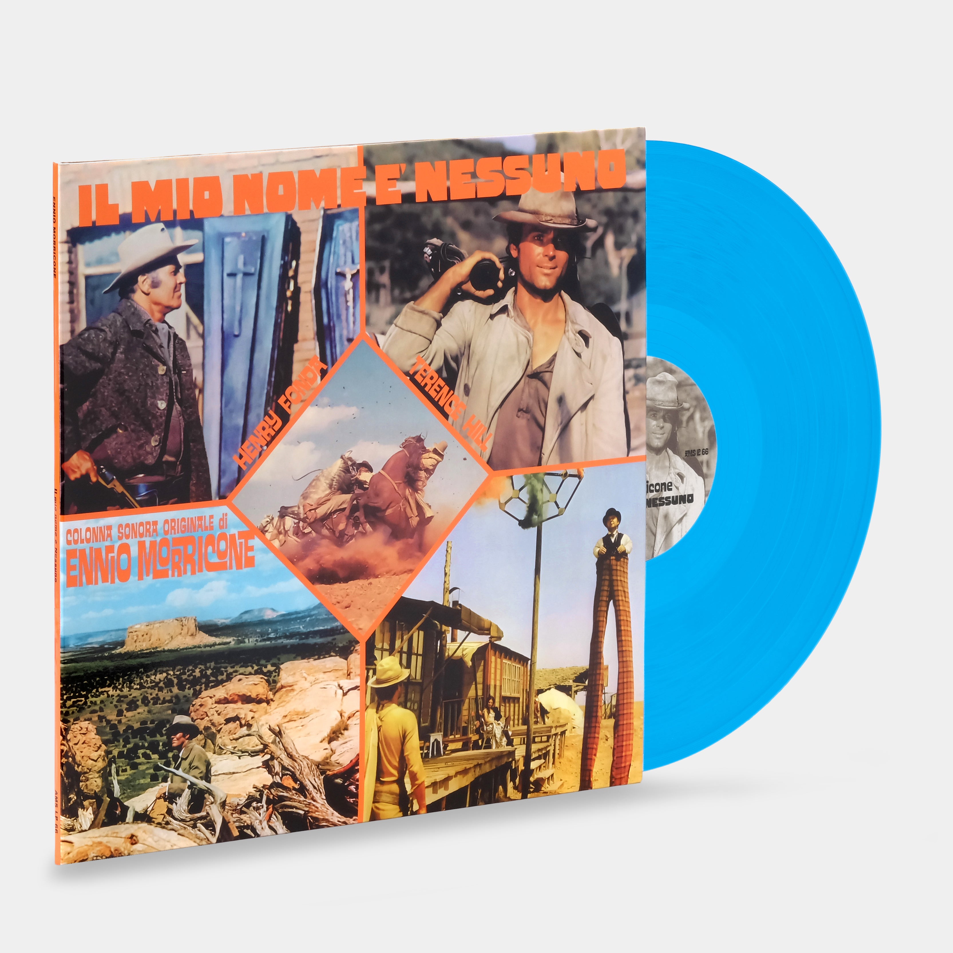 Ennio Morricone - Il Mio Nome E' Nessuno (Colonna Sonora Originale) LP Blue Vinyl Record
