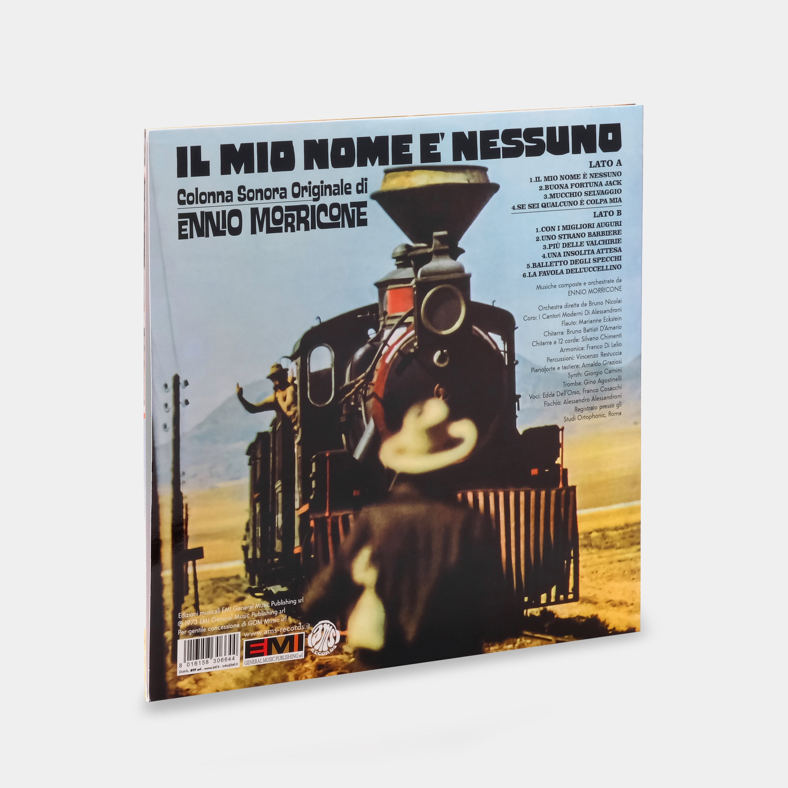 Ennio Morricone - Il Mio Nome E' Nessuno (Colonna Sonora Originale) LP Blue Vinyl Record
