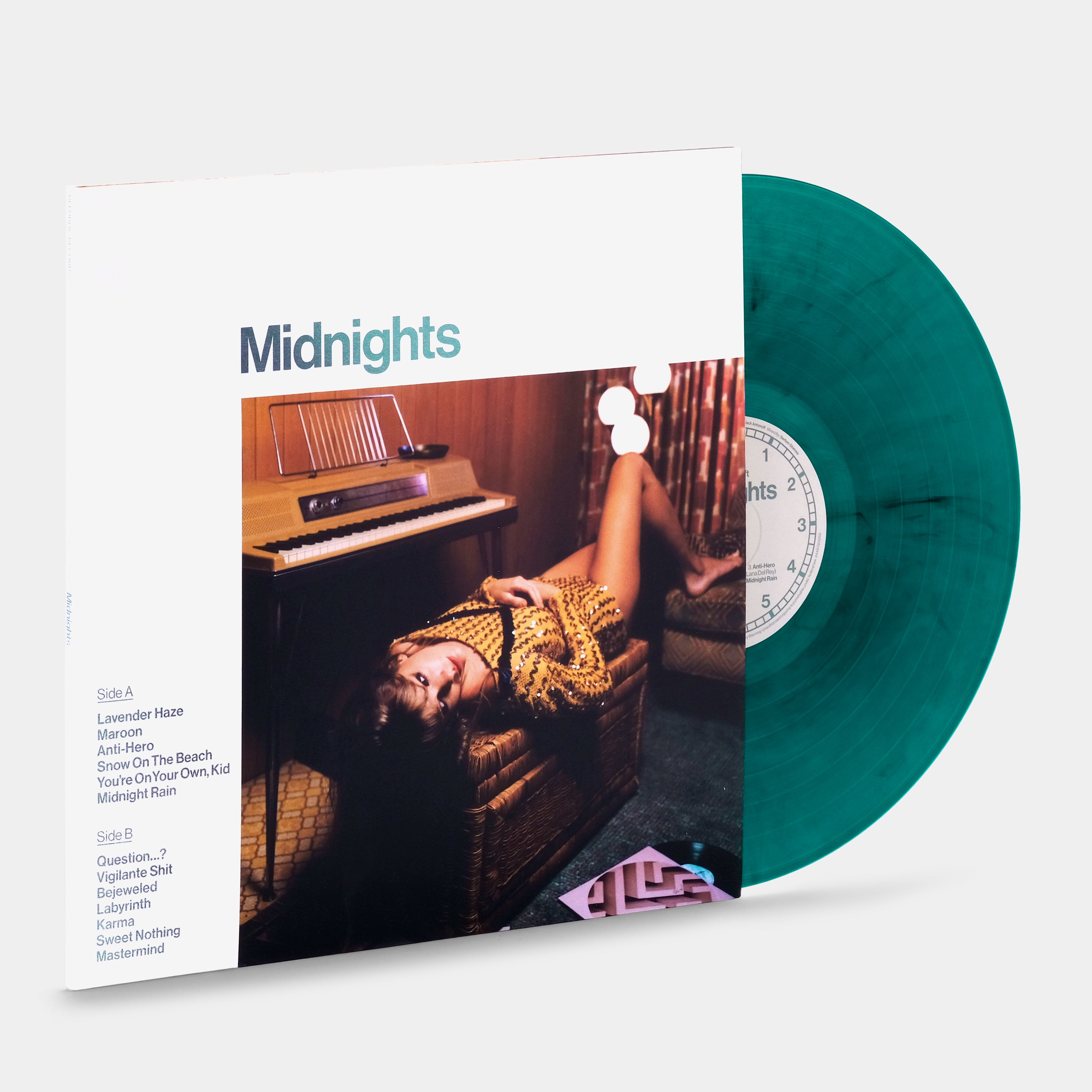 Taylor Swift - Midnights LP Jade Green Marbled Vinyl Record