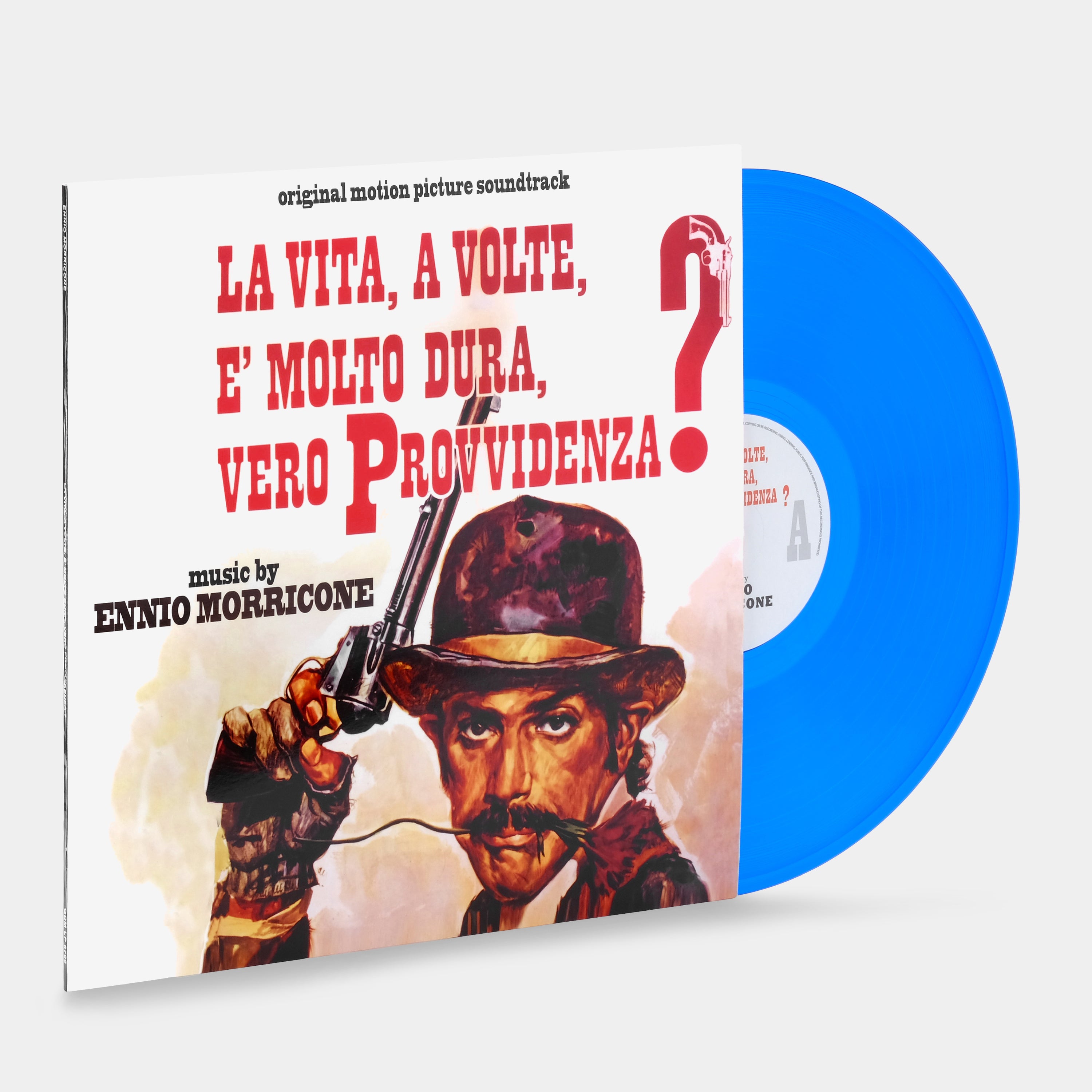 Ennio Morricone - La Vita, A Volte, E' Molto Dura, Vero Provvidenza? (Original Motion Picture Soundtrack) LP Blue Vinyl Record