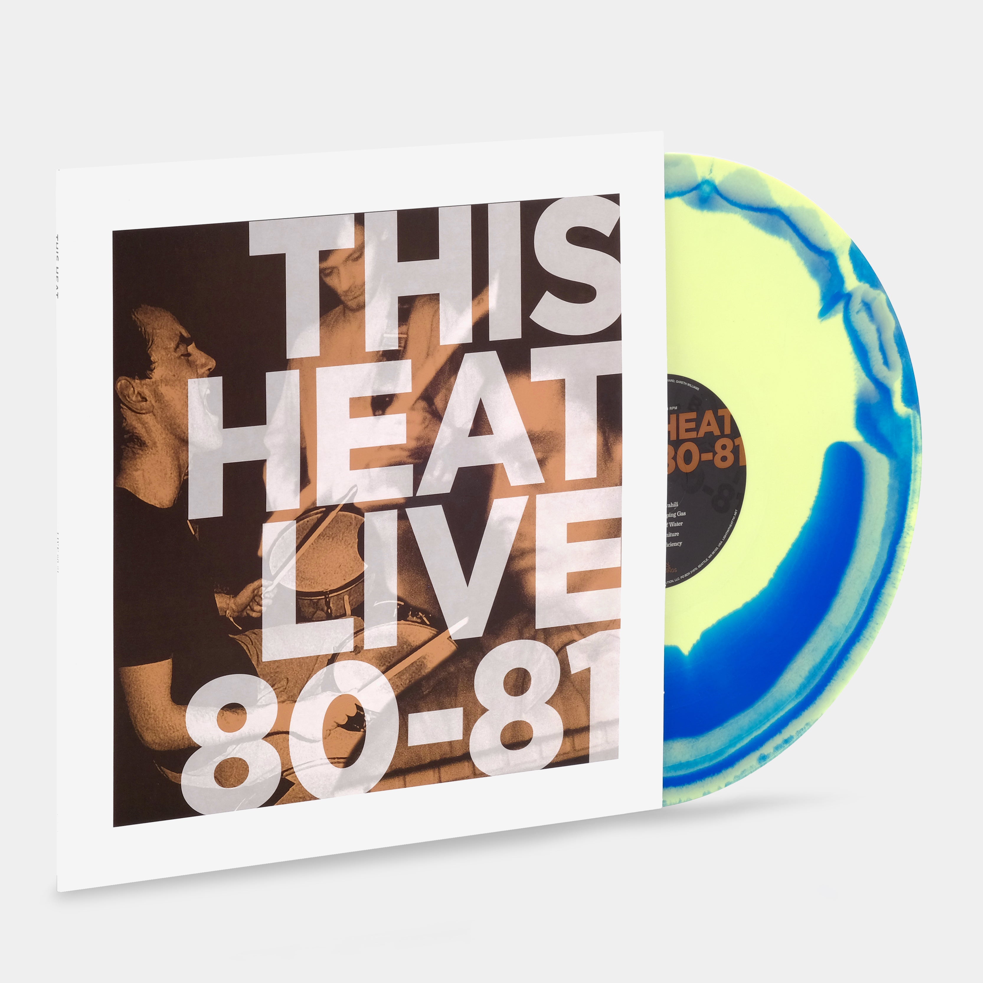 This Heat - Live 80-81 LP Sea Blue & Pastel Yellow Swirl Vinyl Record