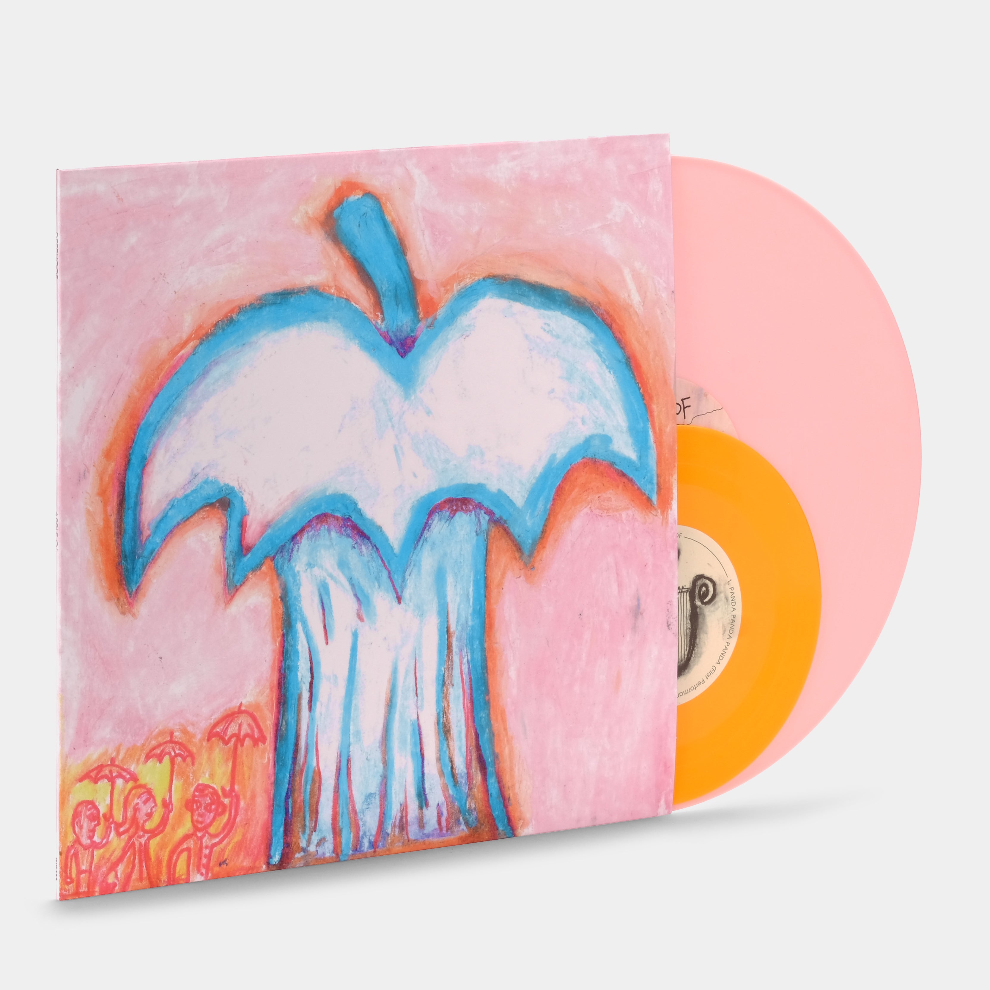Deerhoof - Apple O' LP Cotton Candy Vinyl Record + 7" Orange Single