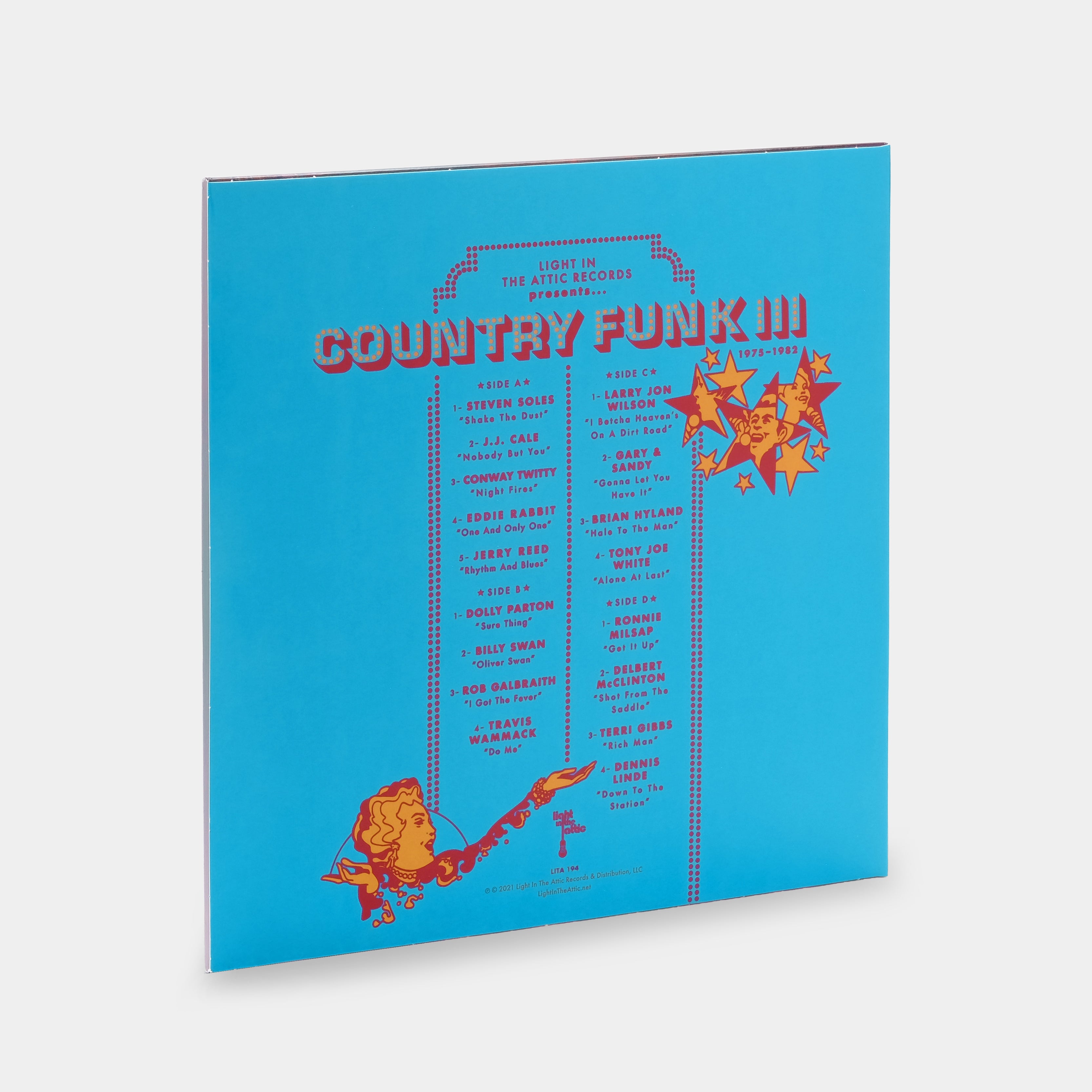 Country Funk III 1975-1982 2xLP Neon Orange & Transparent Baby Blue Vinyl Record