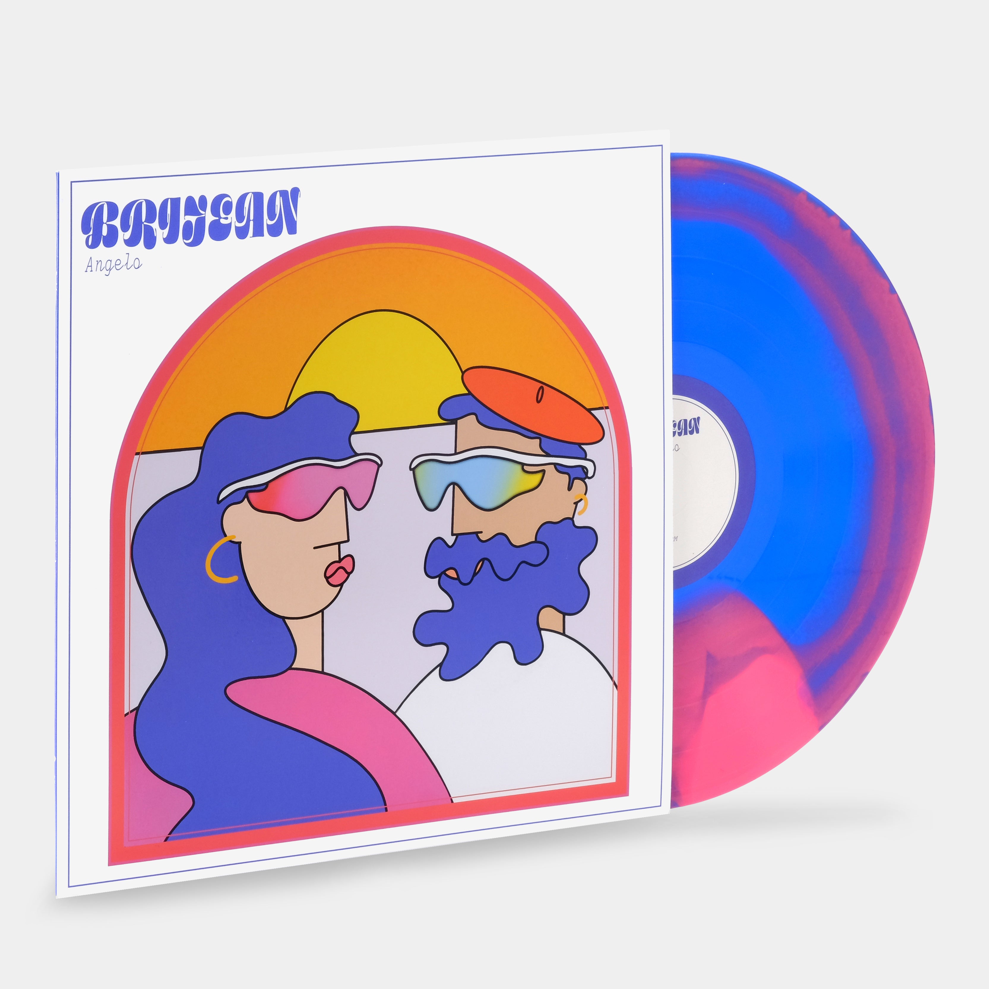 Brijean - Angelo EP Pink & Blue Marbled Vinyl Record