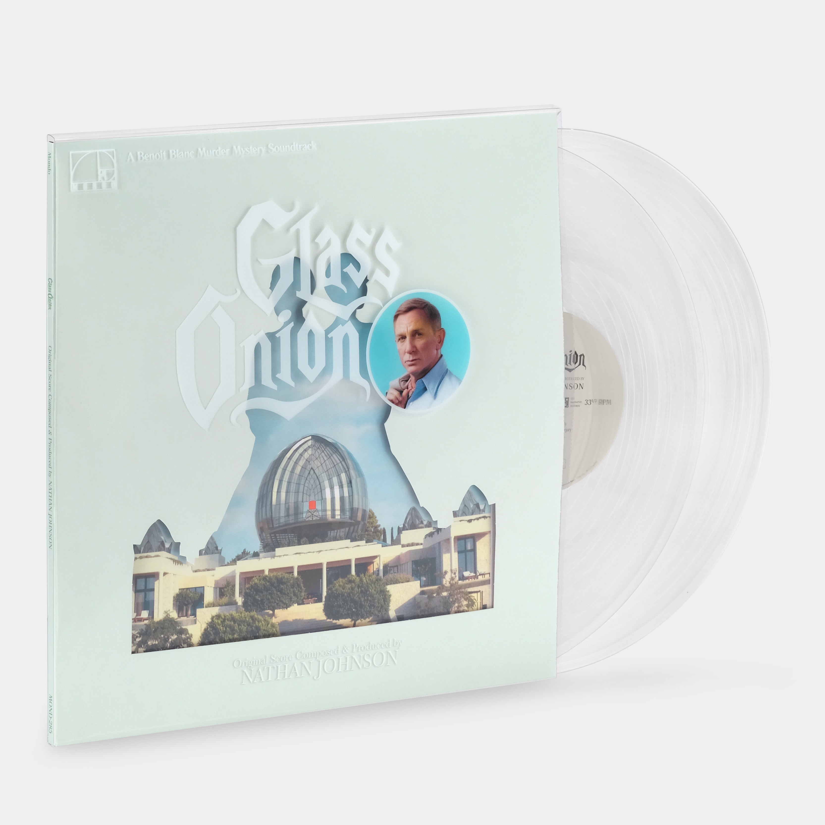 Nathan Johnson - Glass Onion: A Knives Out Mystery (Original Motion Picture Soundtrack) 2xLP Crystal Clear Vinyl Record