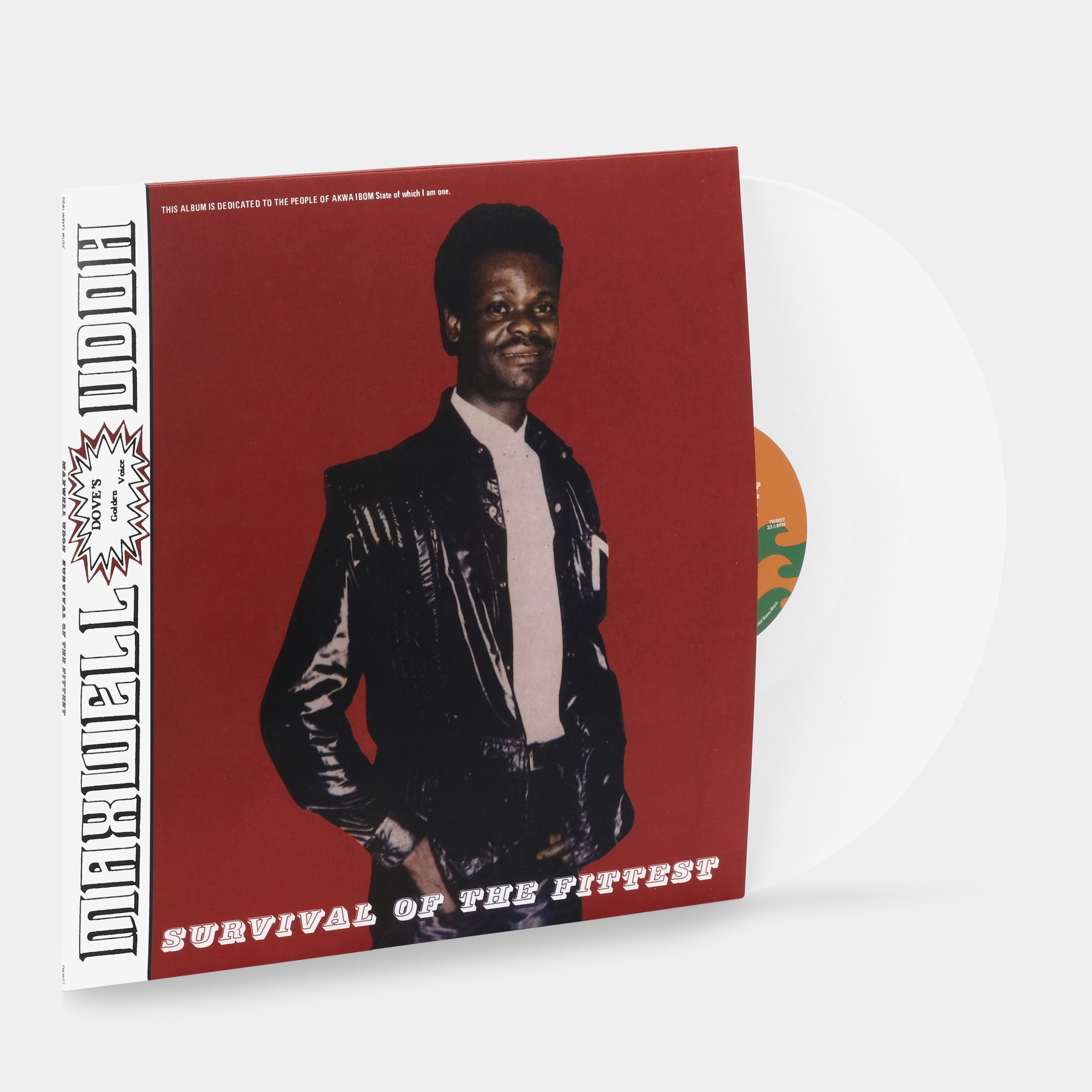 Maxwell Udoh - Survival Of The Fittest LP White Vinyl Record
