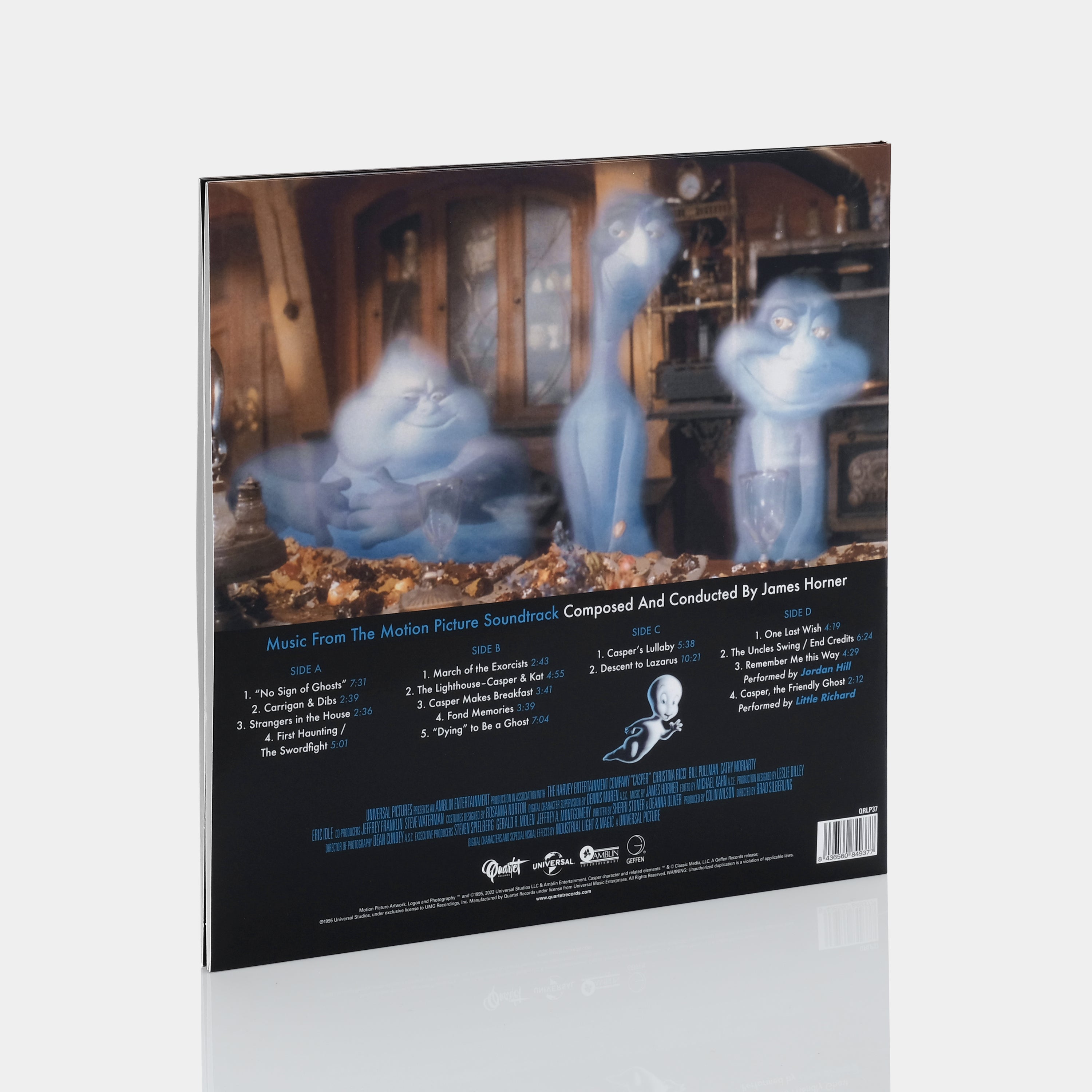 James Horner - Casper (Music From The Motion Picture Soundtrack) 2xLP Clear Vinyl Record