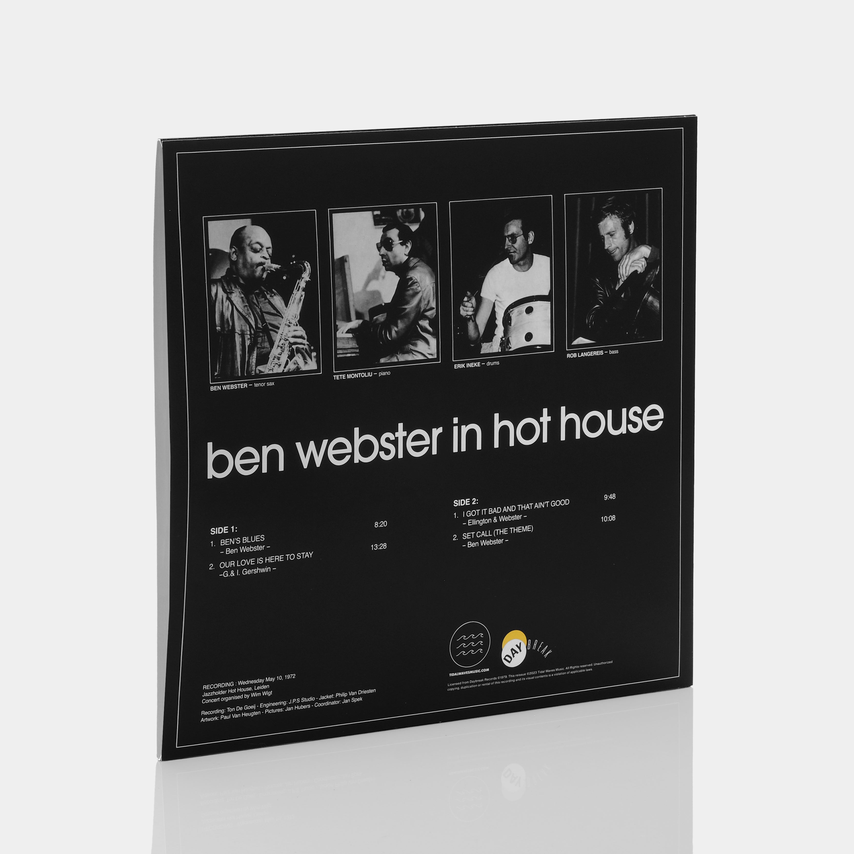 Ben Webster - In Hot House LP White Vinyl Record