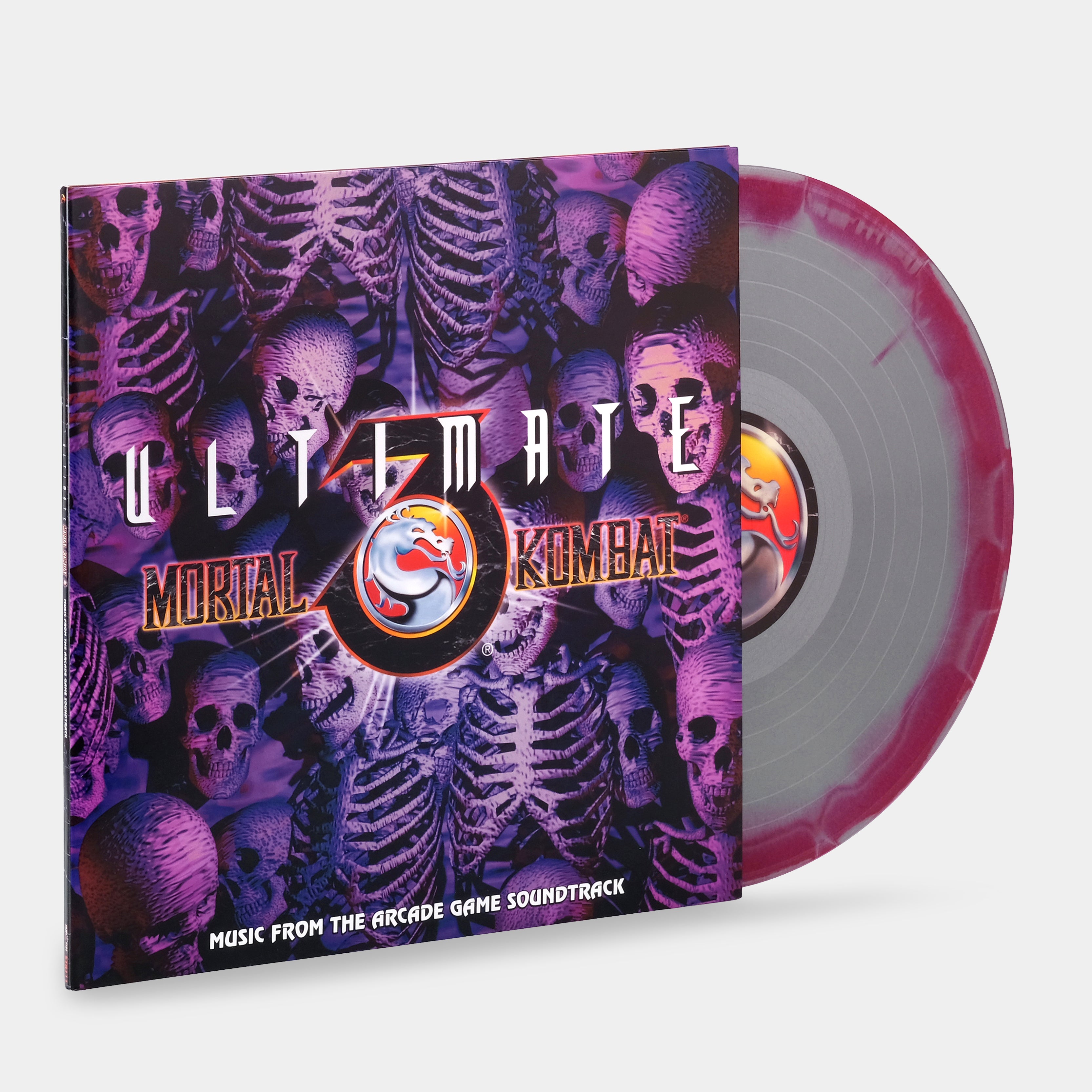Dan Forden - Ultimate Mortal Kombat 3: Music From The Arcade Game Soundtrack LP Silver & Red Swirl Vinyl Record
