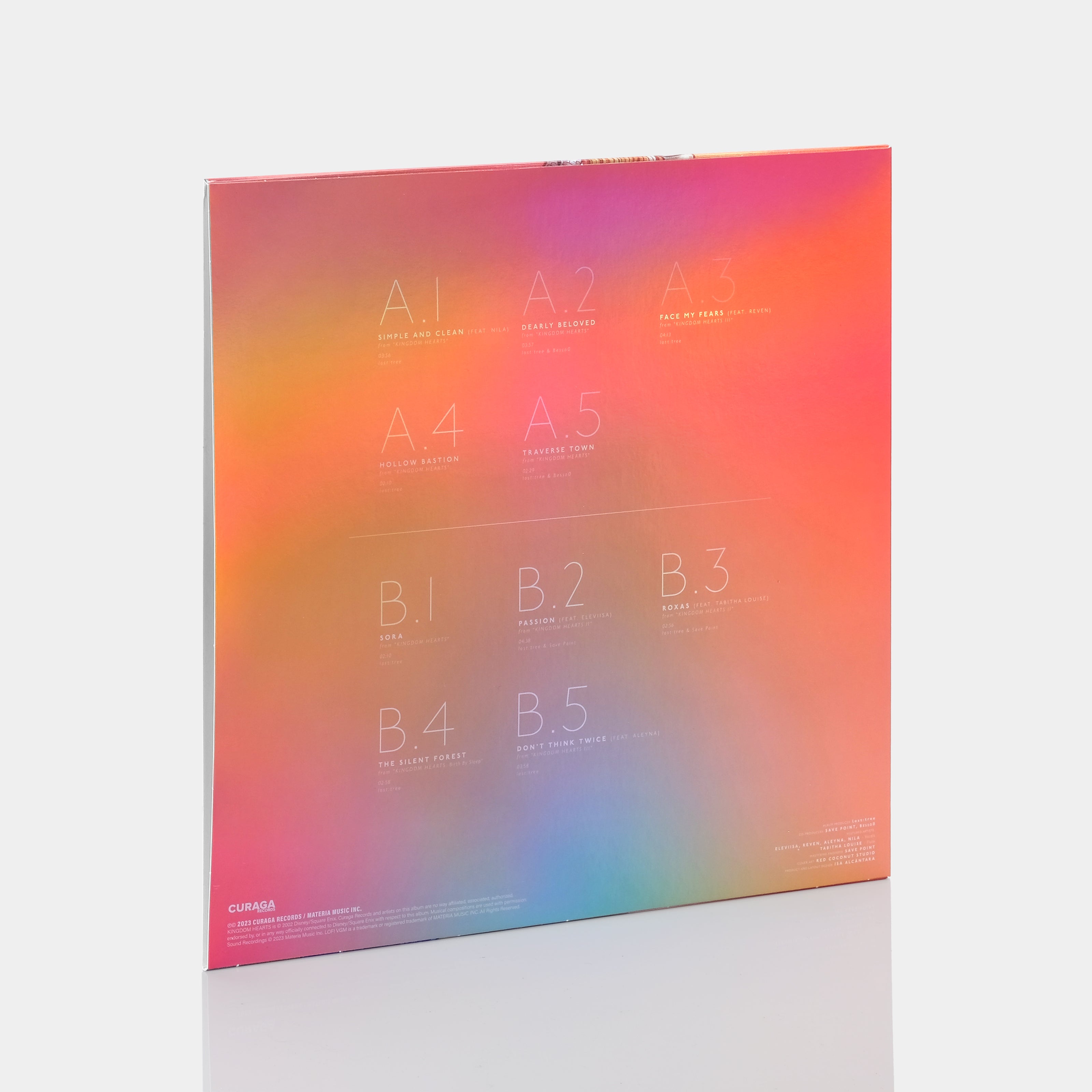 losttree Video Game LoFi KINGDOM HEARTS LP Red Vinyl Record