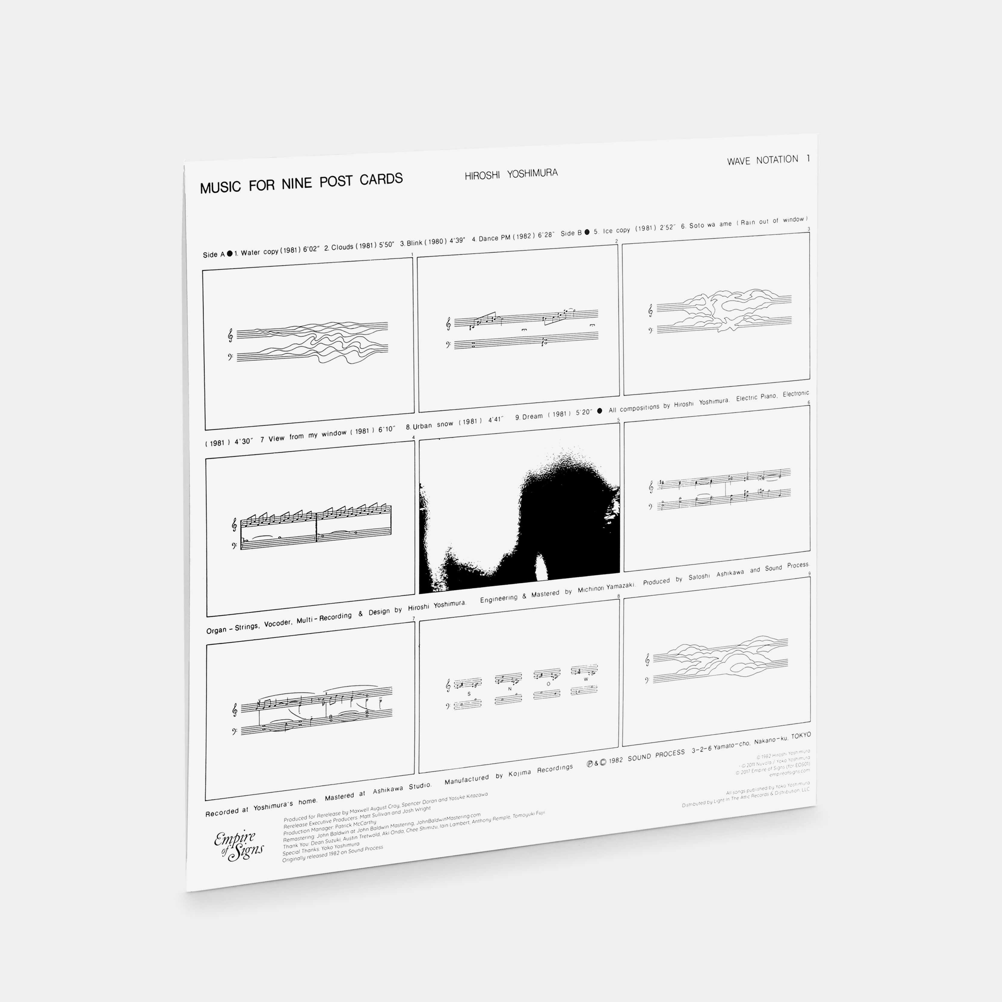 Hiroshi Yoshimura - Music For Nine Post Cards LP Clear Vinyl Record