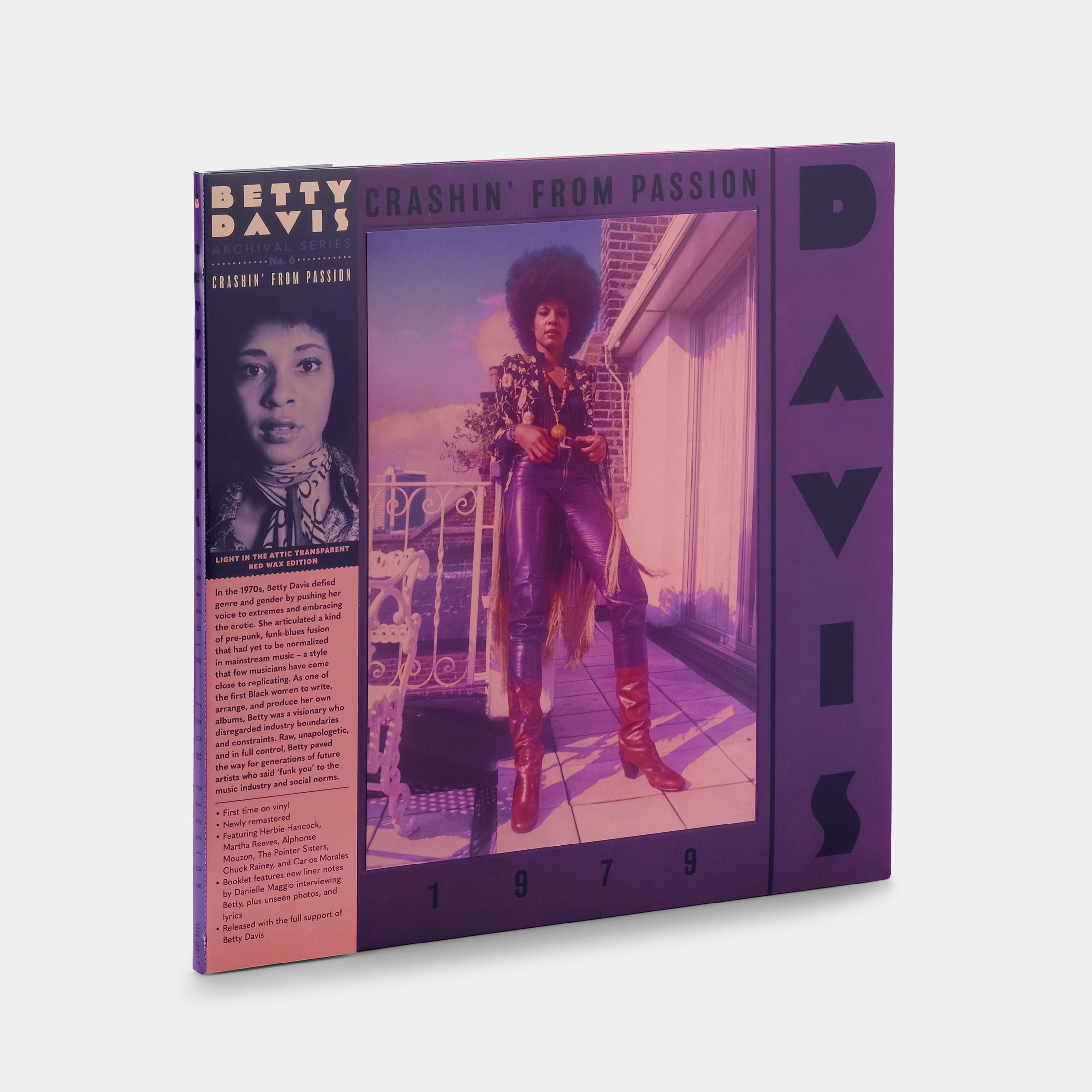 Betty Davis - Crashin' From Passion LP Transparent Red Vinyl Record