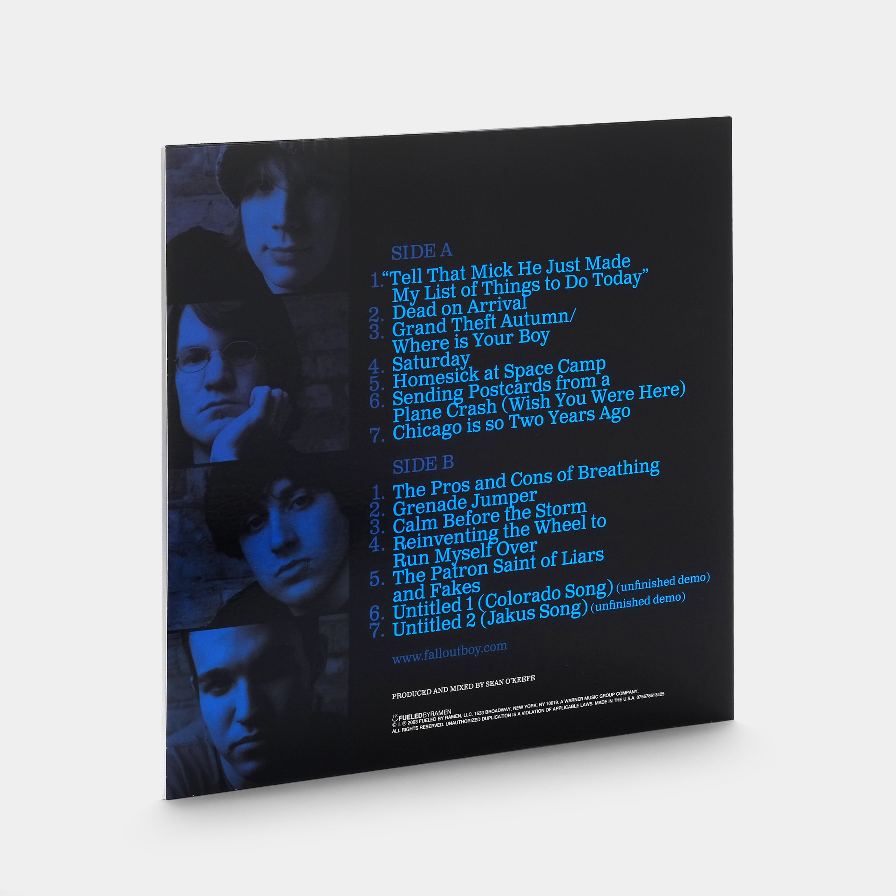 Fall Out Boy - Take This To Your Grave (20th Anniversary Edition) LP Blue Jay Vinyl Record