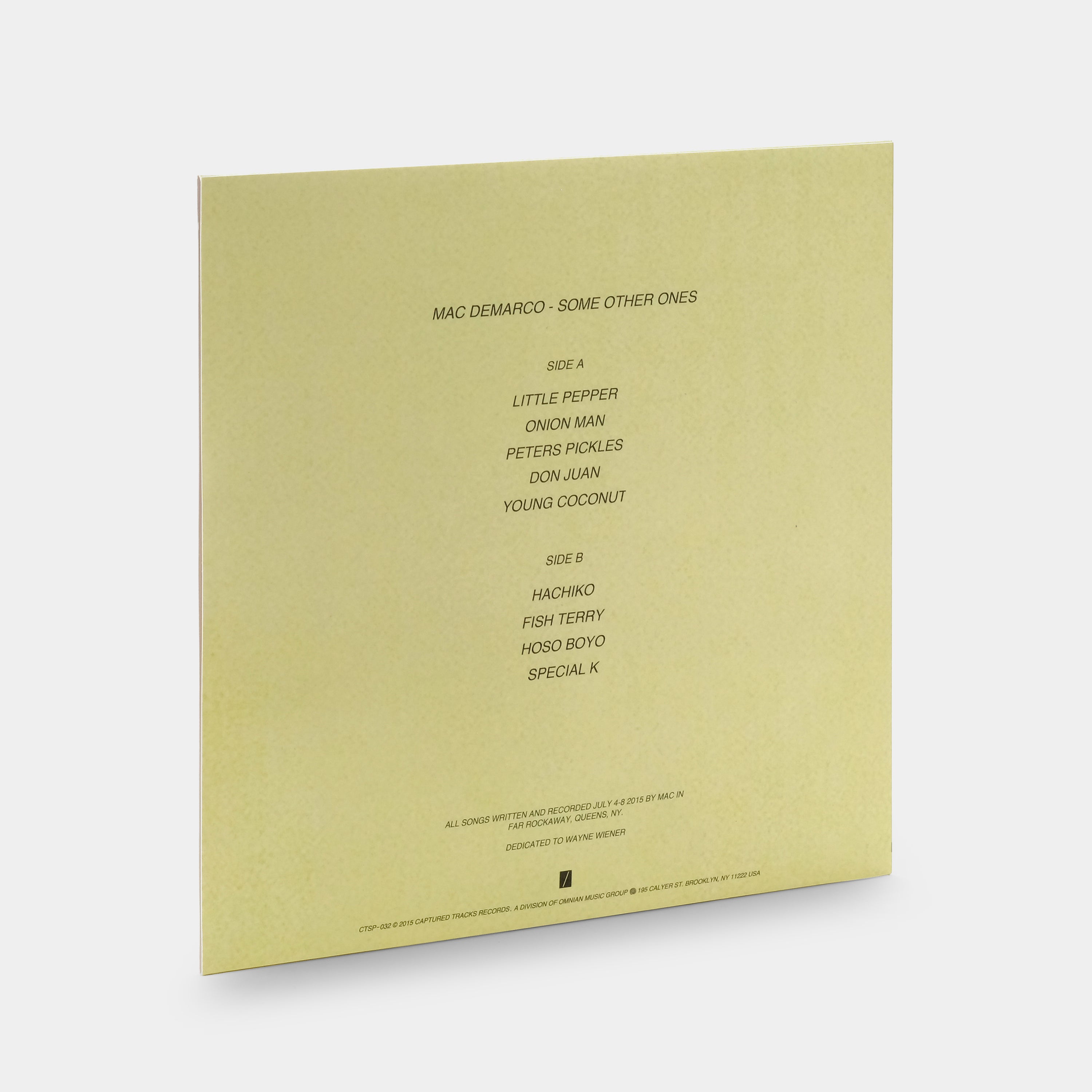 Mac Demarco - Some Other Ones LP Canary Yellow Vinyl Record
