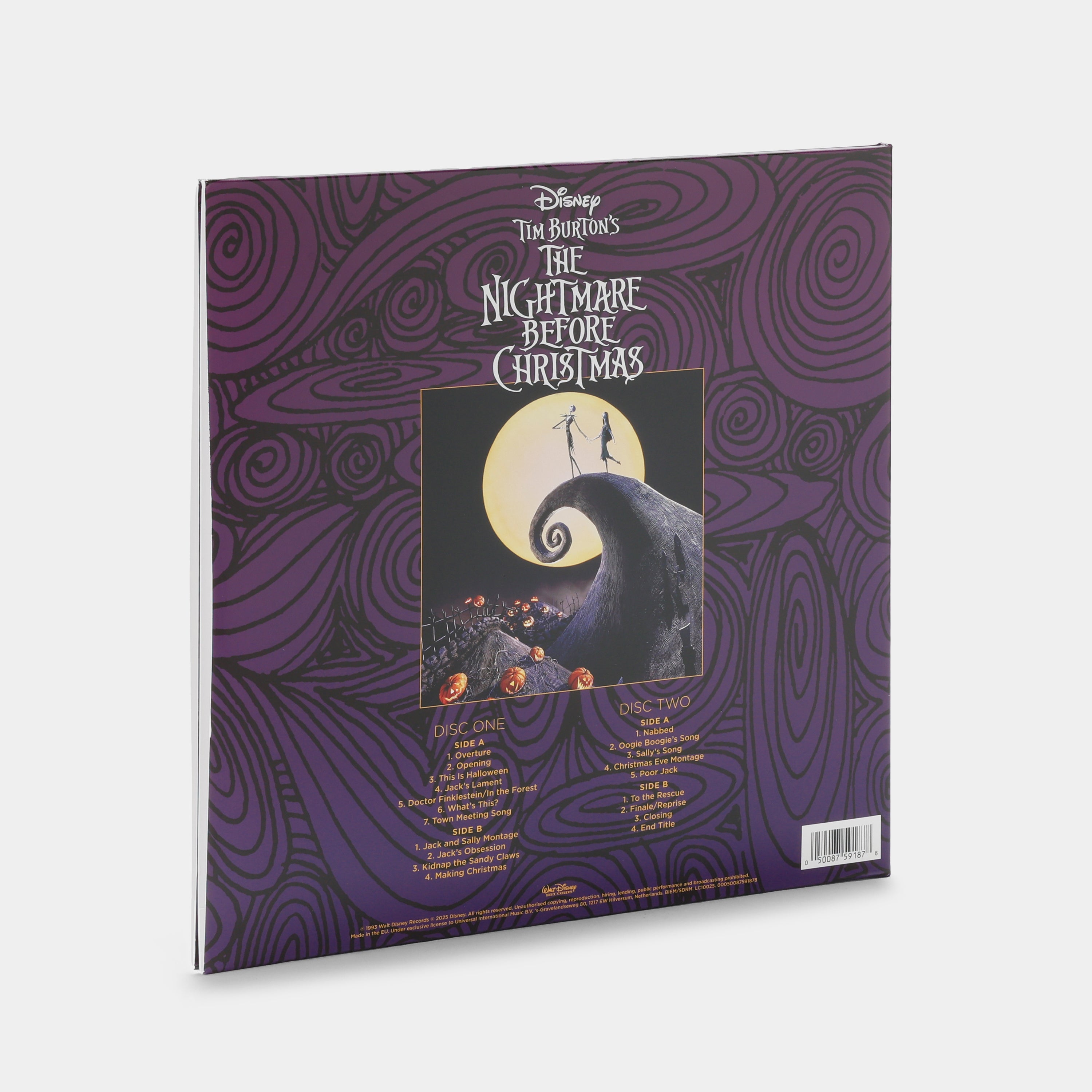 Danny Elfman - Tim Burton's The Nightmare Before Christmas (Original Motion Picture Soundtrack) 2xLP Glow in the Dark Vinyl Record