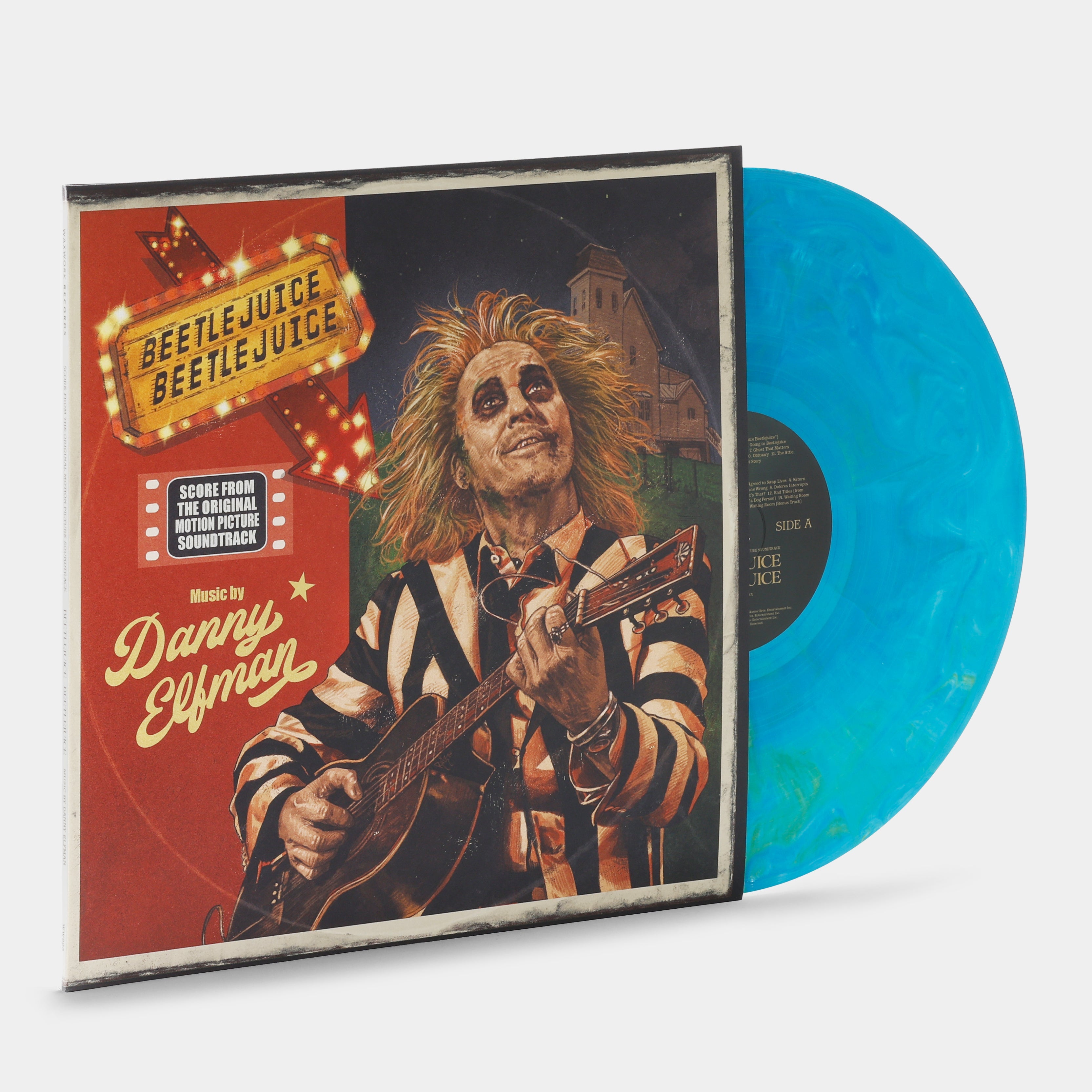 Danny Elfman - Beetlejuice Beetlejuice (Score From The Original Motion Picture Soundtrack) LP Lime Green & Blue (Light in the Attic Exclusive) Vinyl Record