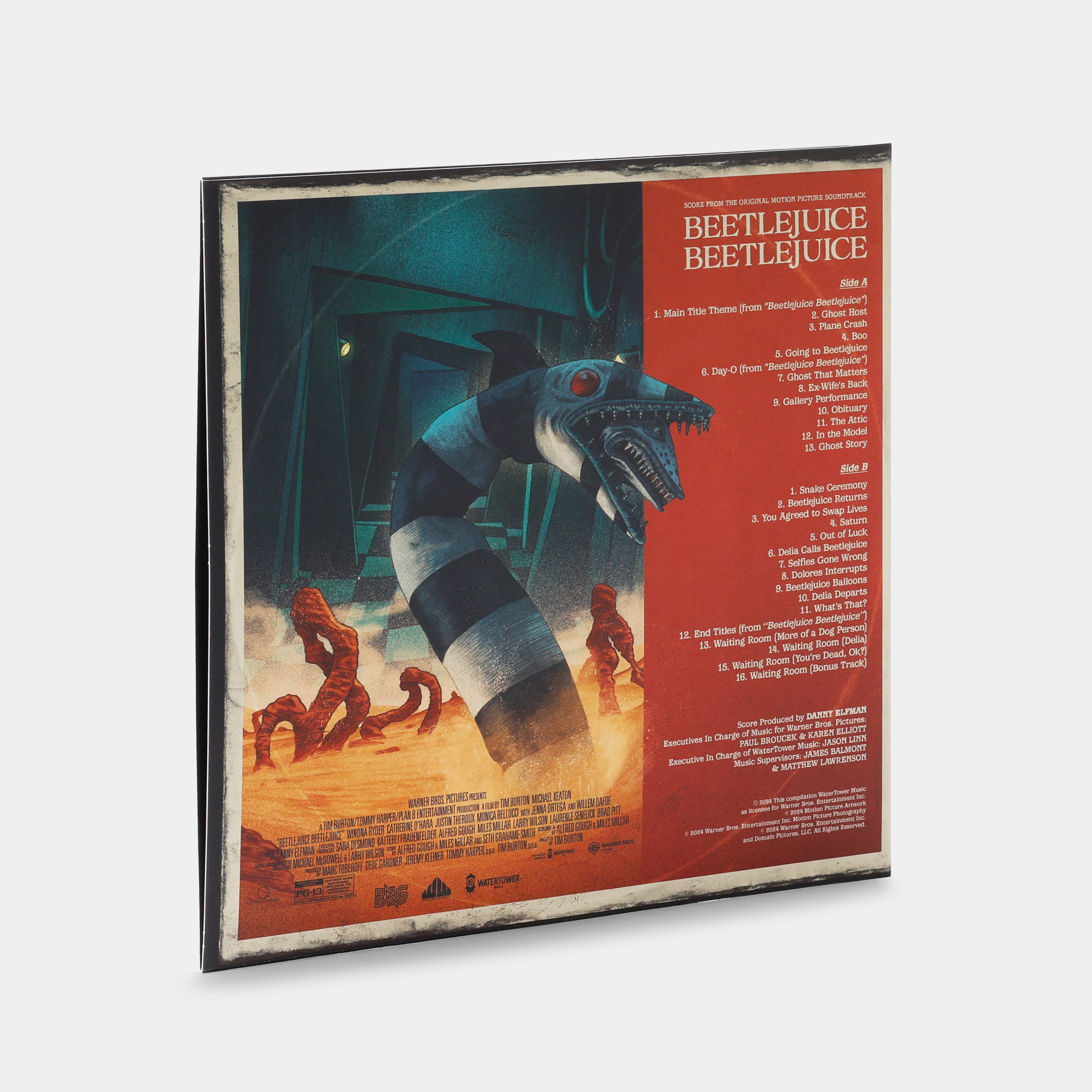 Danny Elfman - Beetlejuice Beetlejuice (Score From The Original Motion Picture Soundtrack) LP Lime Green & Blue (Light in the Attic Exclusive) Vinyl Record