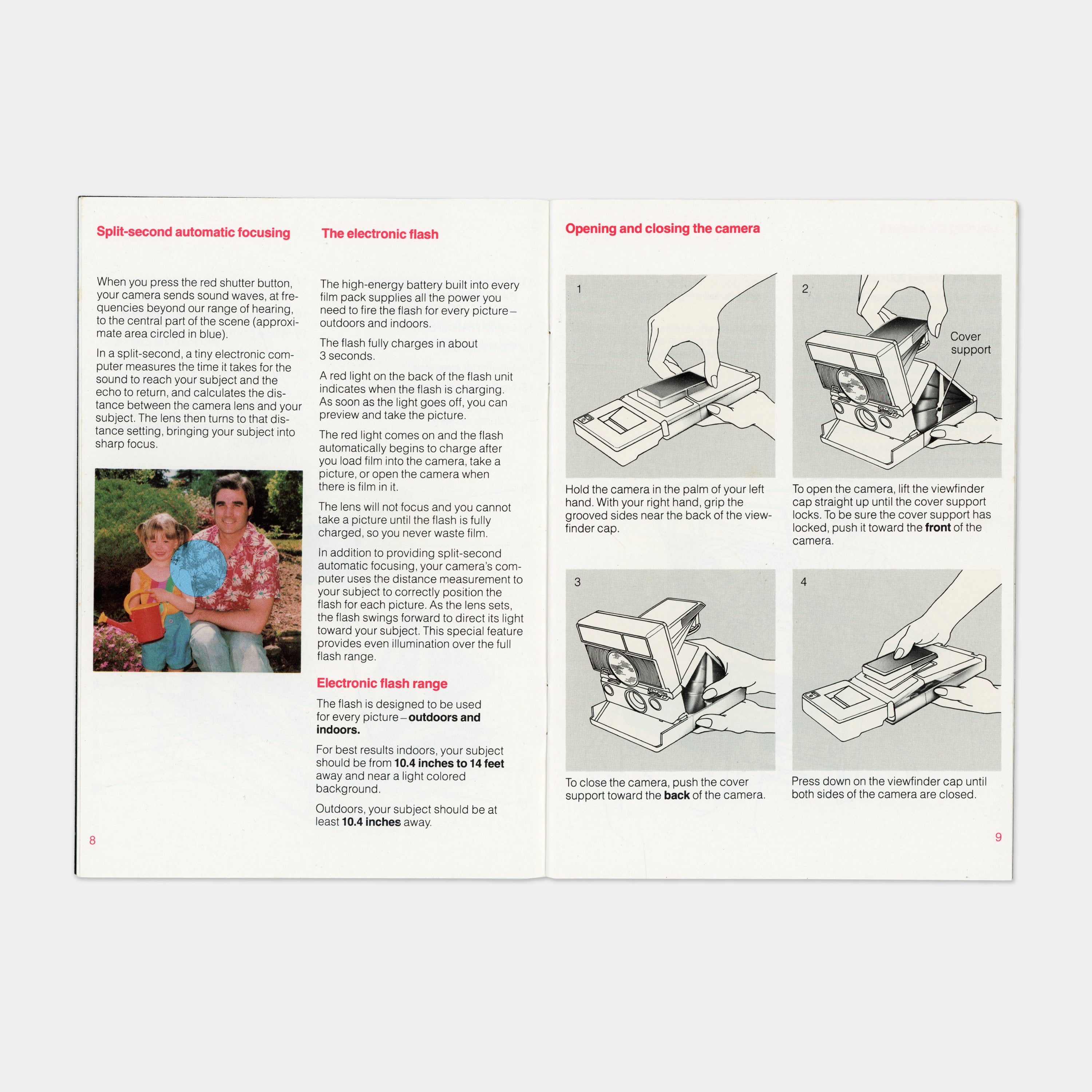 Polaroid SLR 680 Autofocus Camera Manual