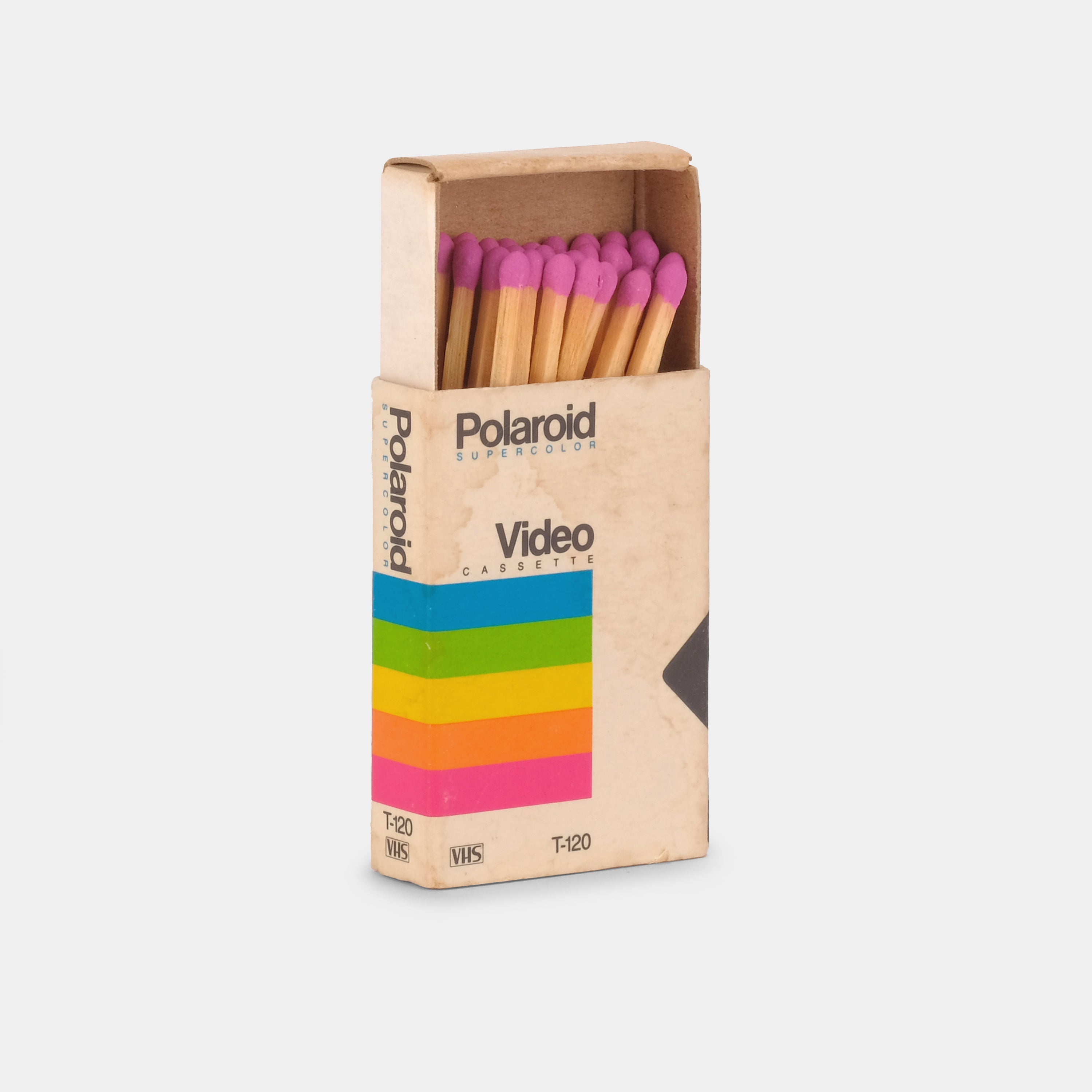 Vintage Polaroid VHS T-120 Videocassette Matchbox