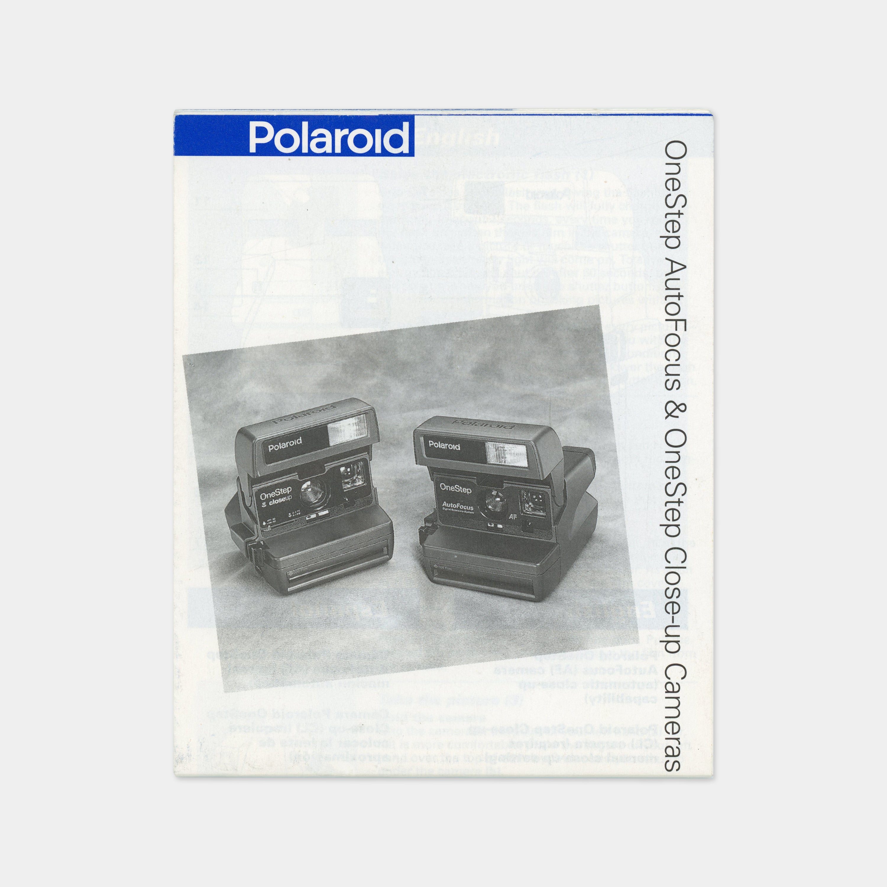 Polaroid 600  OnesStep Autofocus & Close-up Camera Manual