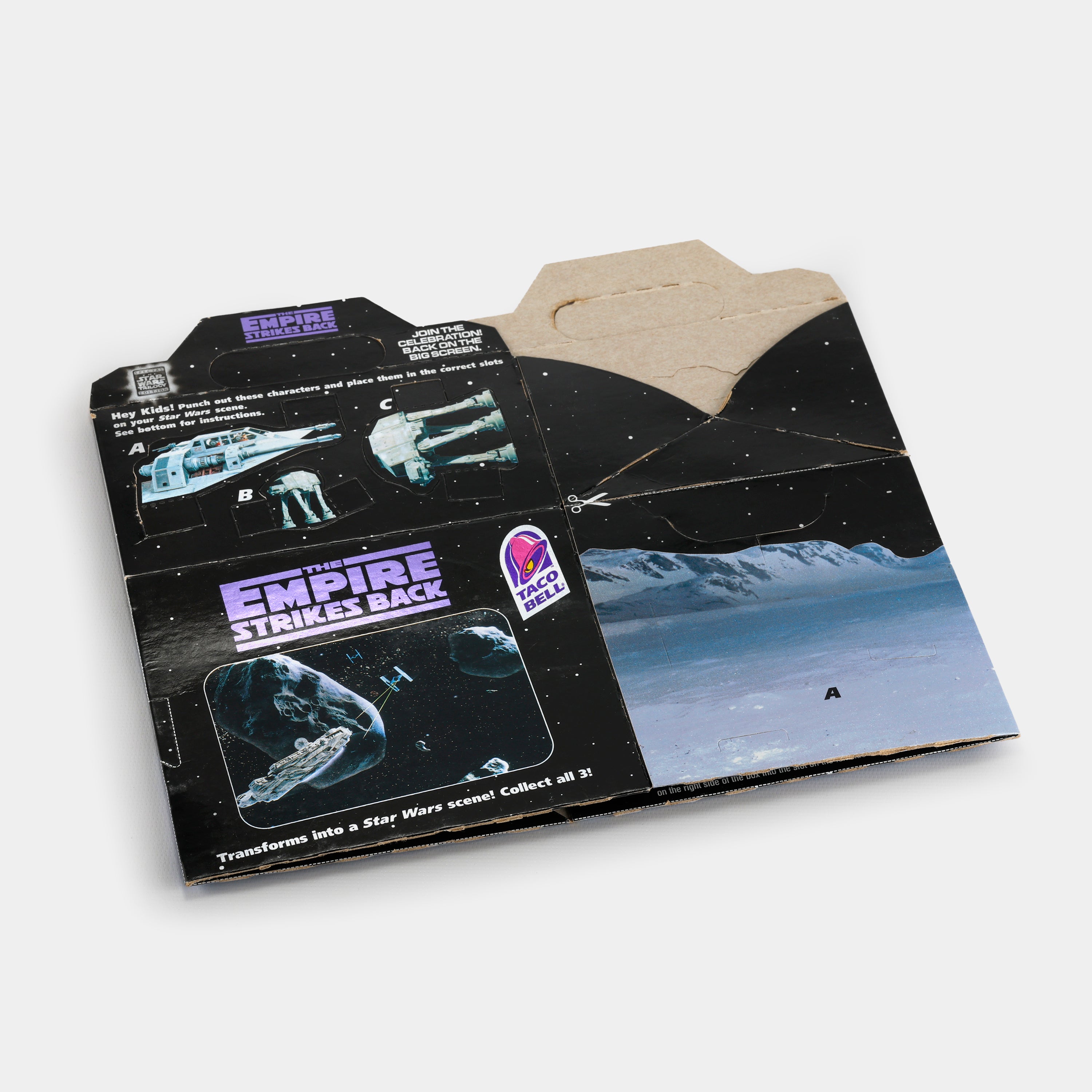 Star Wars Taco Bell Kid's Meal Box - The Empire Strikes Back