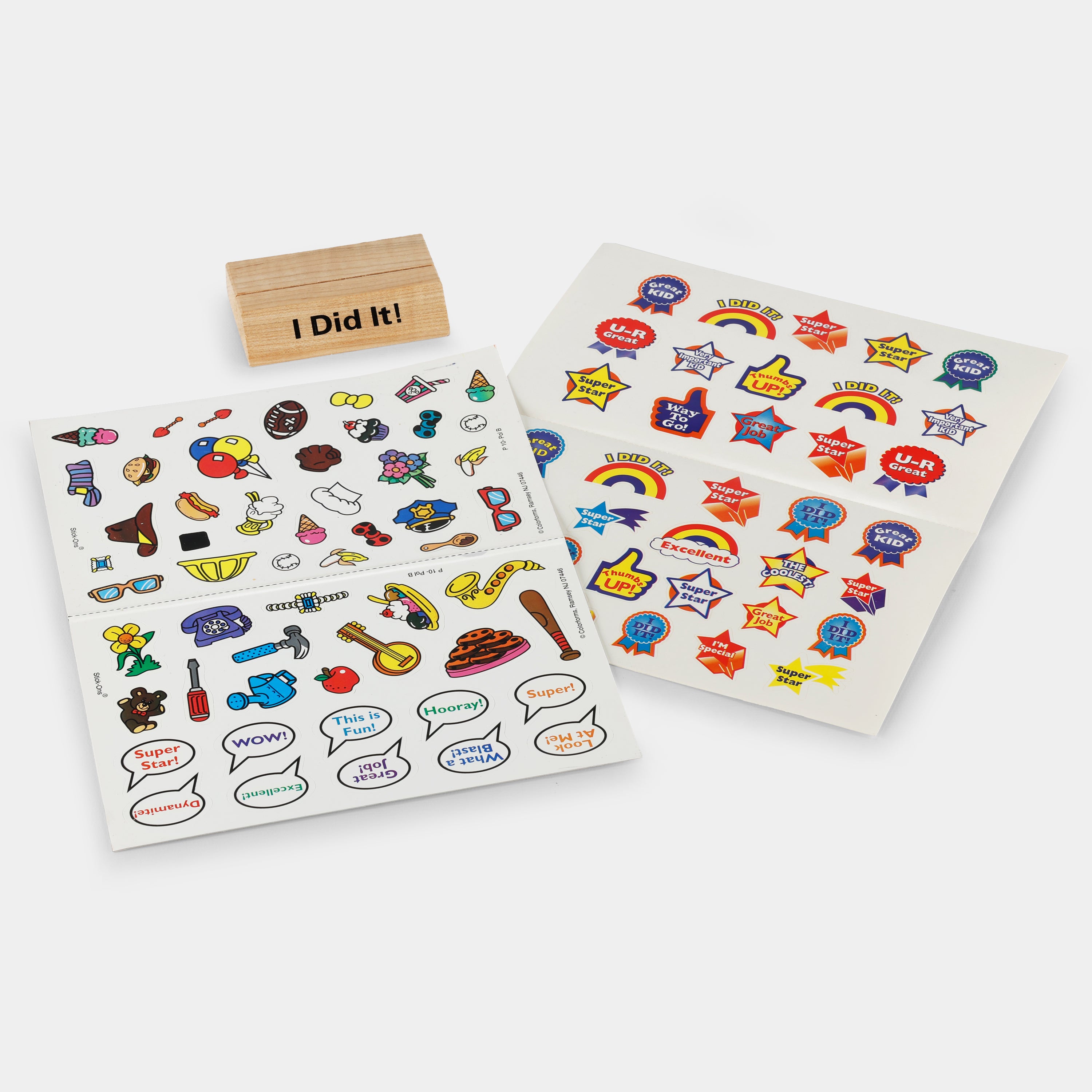 Polaroid Instant Encouragement Activity Book, "I Did It!" Photo Display Stand, and Photo Placemat Kit