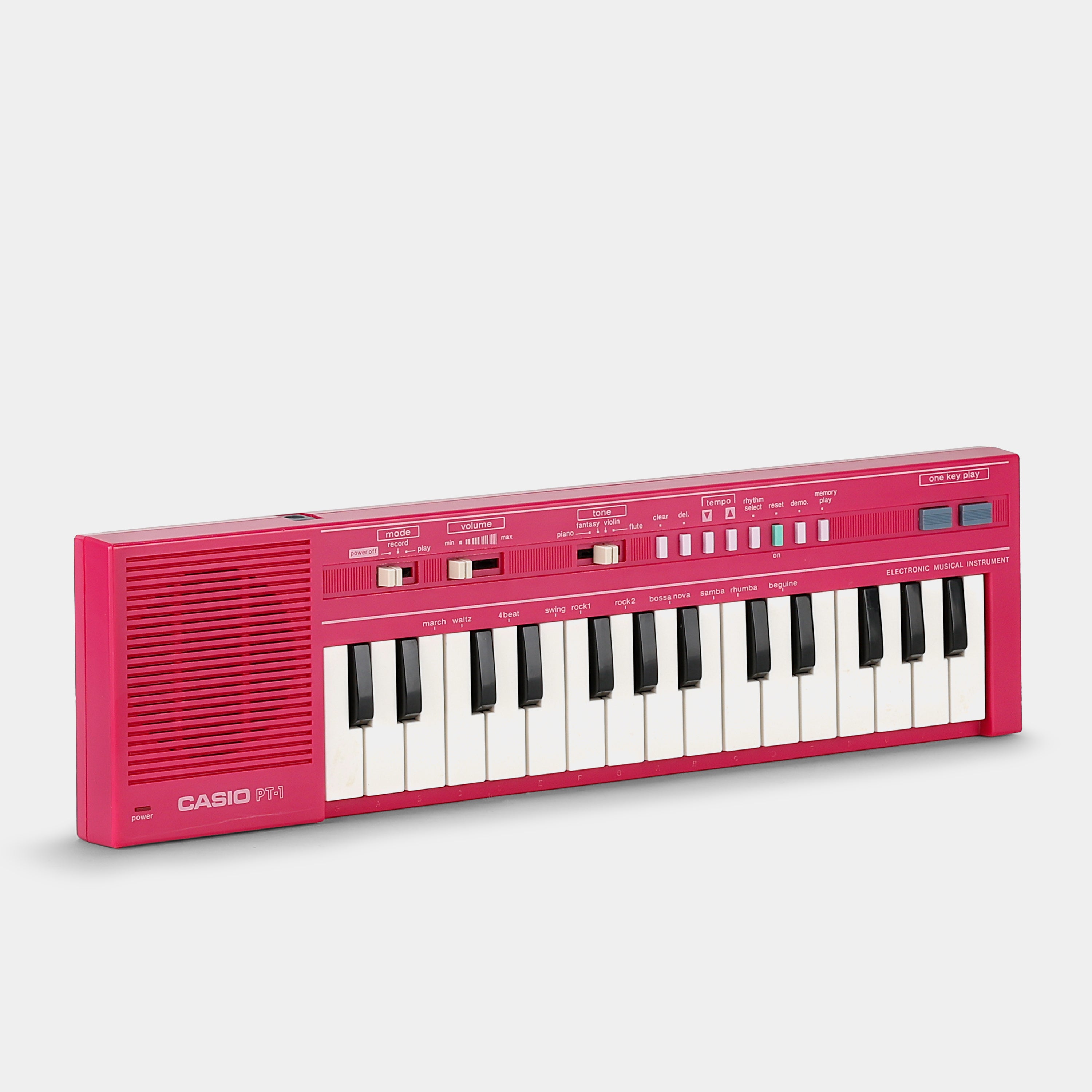 Casio PT-1 Pink 29-Key Mini Synthesizer Keyboard