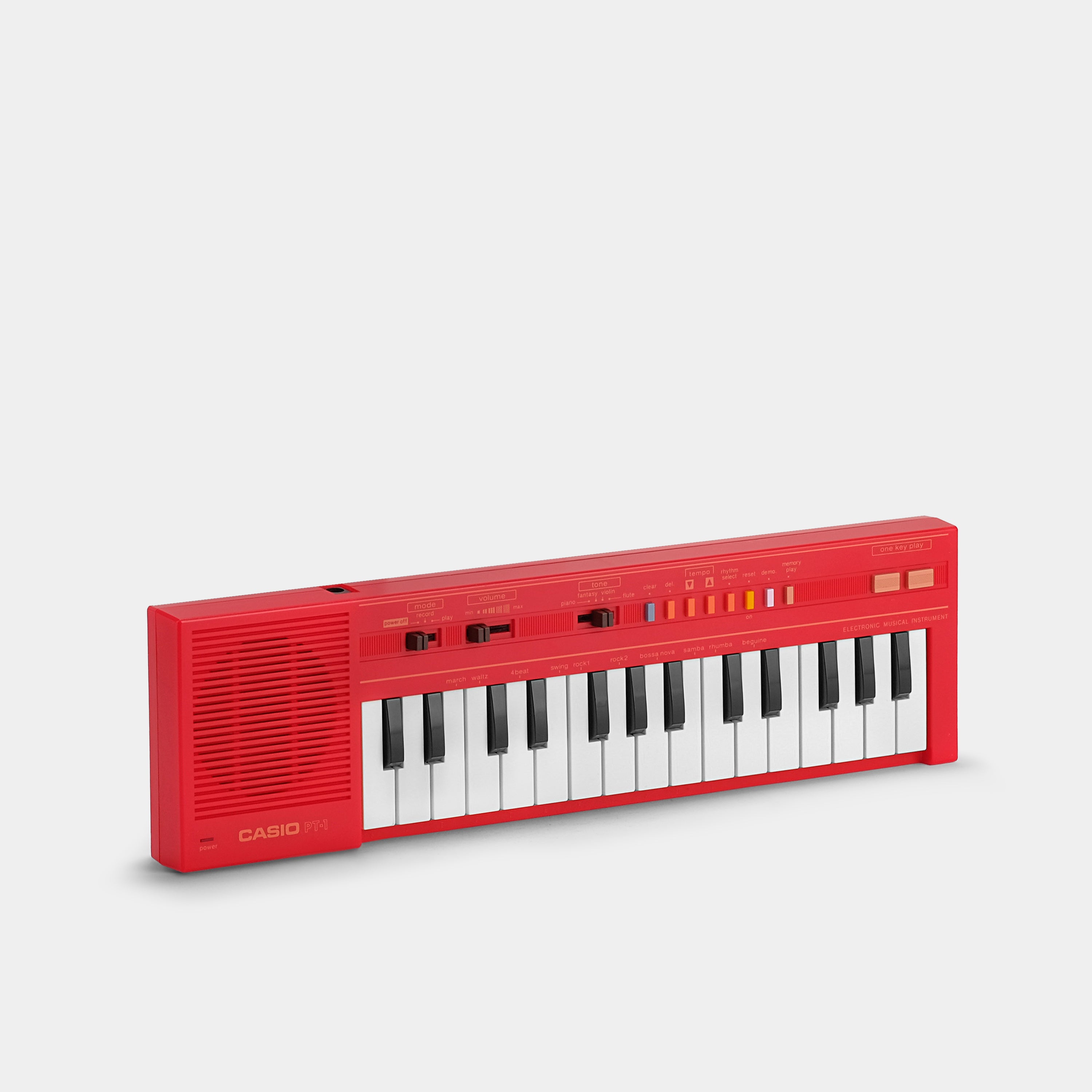 Casio PT-1 Red Mini Synthesizer
