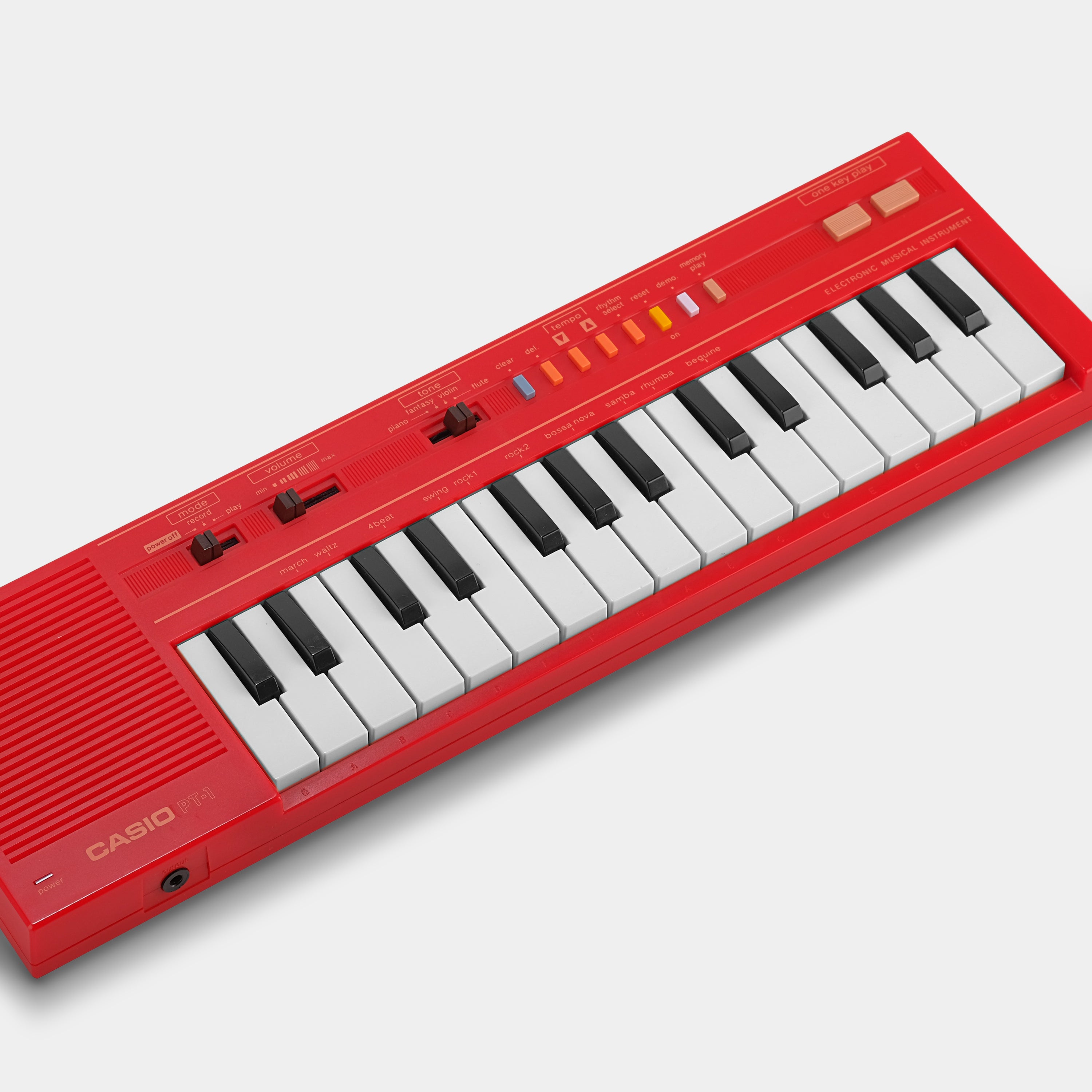 Casio PT-1 Red Mini Synthesizer