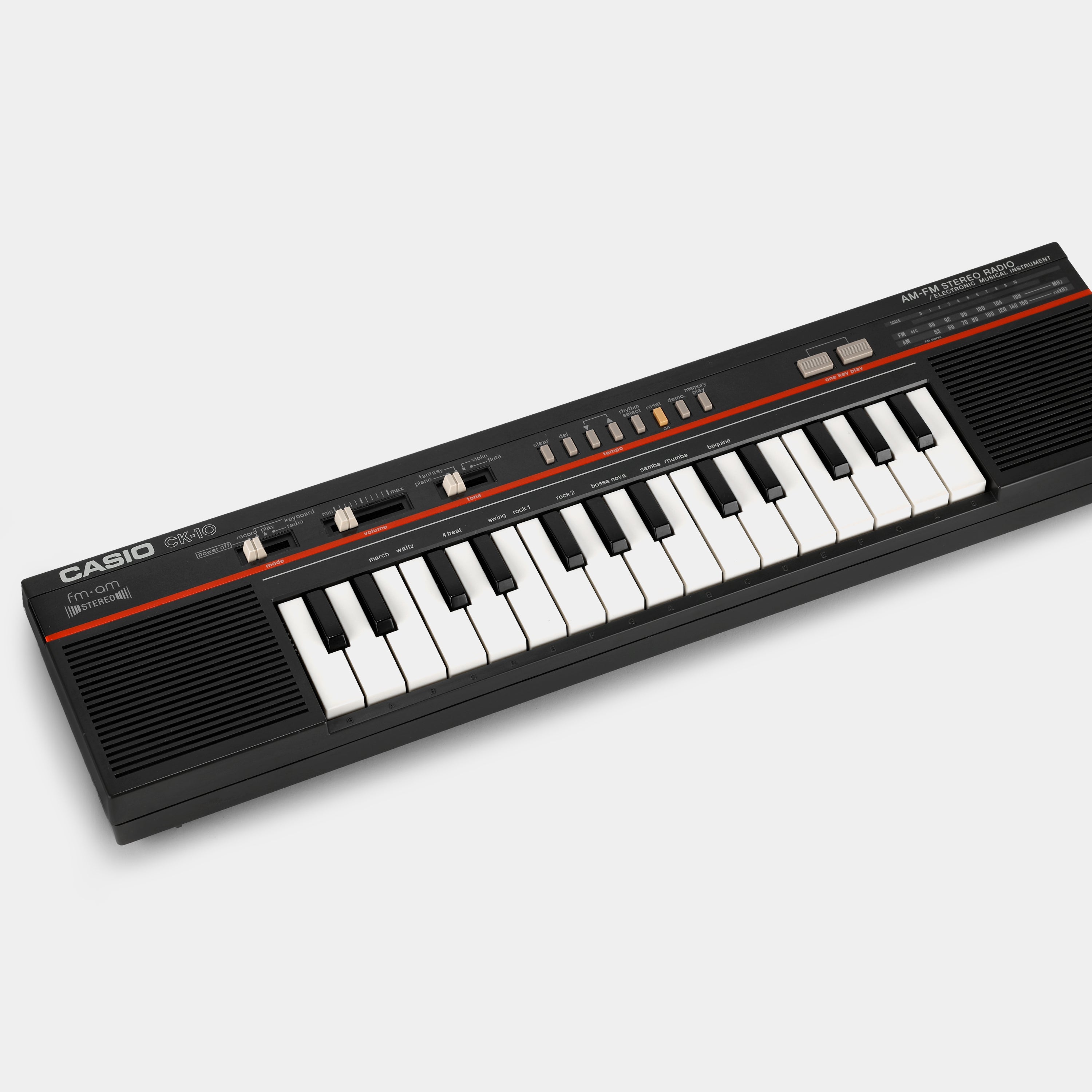 Casio CK-10☆美品中古☆状態良好☆AM/FMラジオ付き☆激レア希少☆ Casio CK-10 AM/FM Stereo Radio Synthesizer Keyboard – Retrospekt
