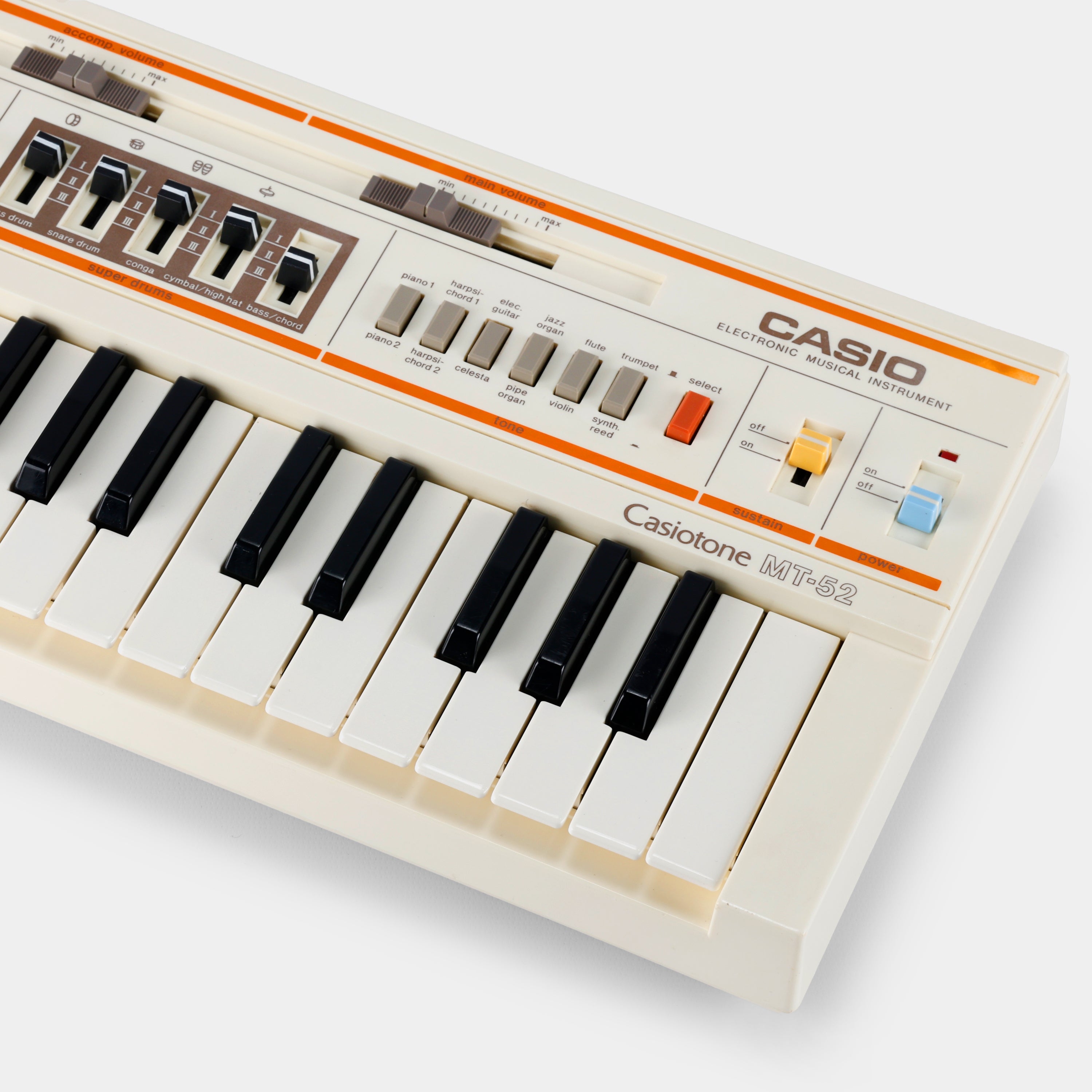 Casio MT-52☆リズムマシン付きビンテージシンセサイザー☆日本製☆希少☆ Casio MT-52 Synthesizer Keyboard