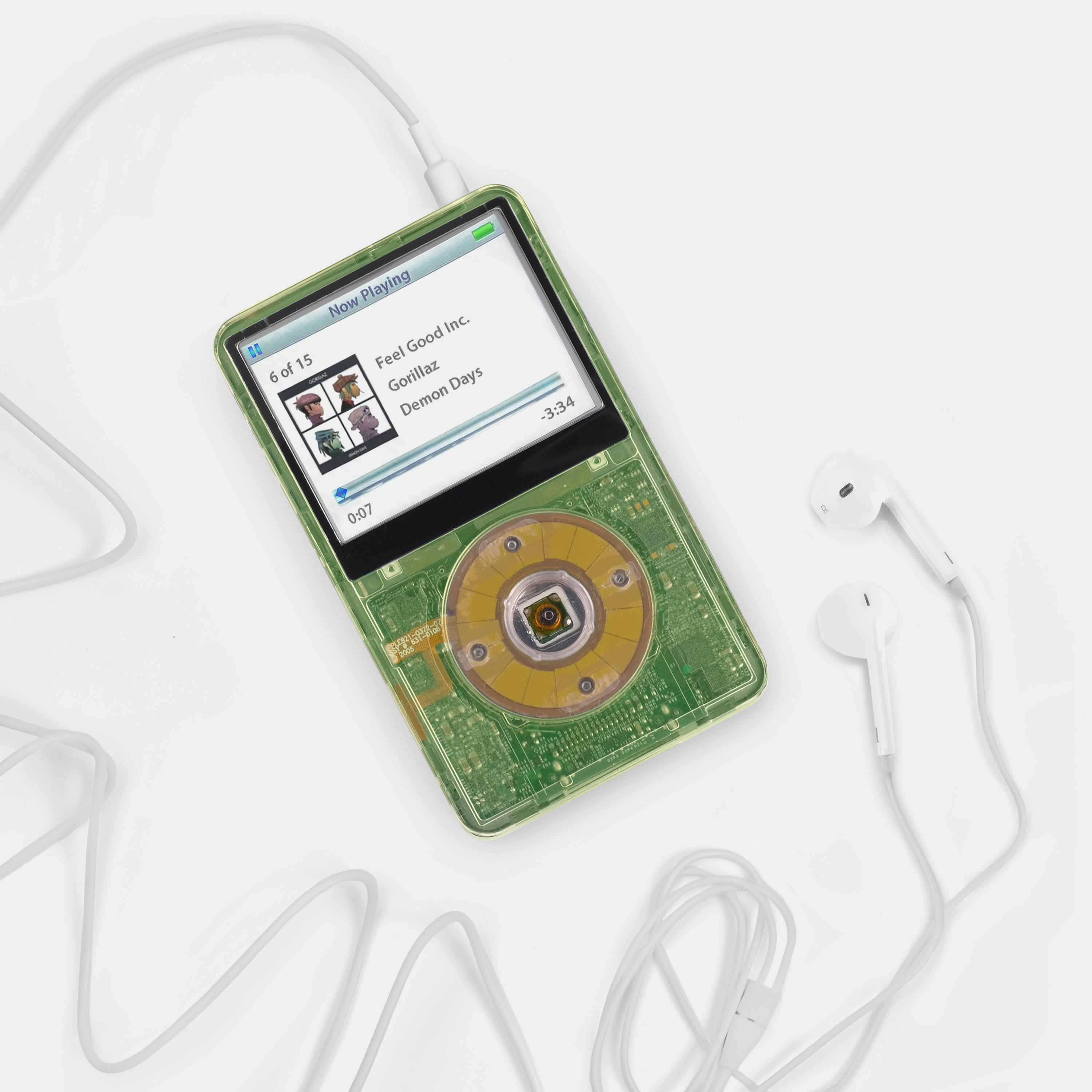 Apple iPod (5th Generation) Clear Green MP3 Player