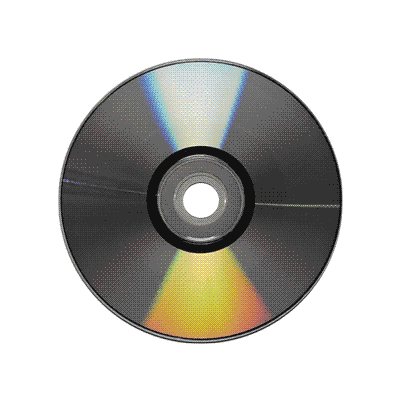 animation of flat laying cd shining 